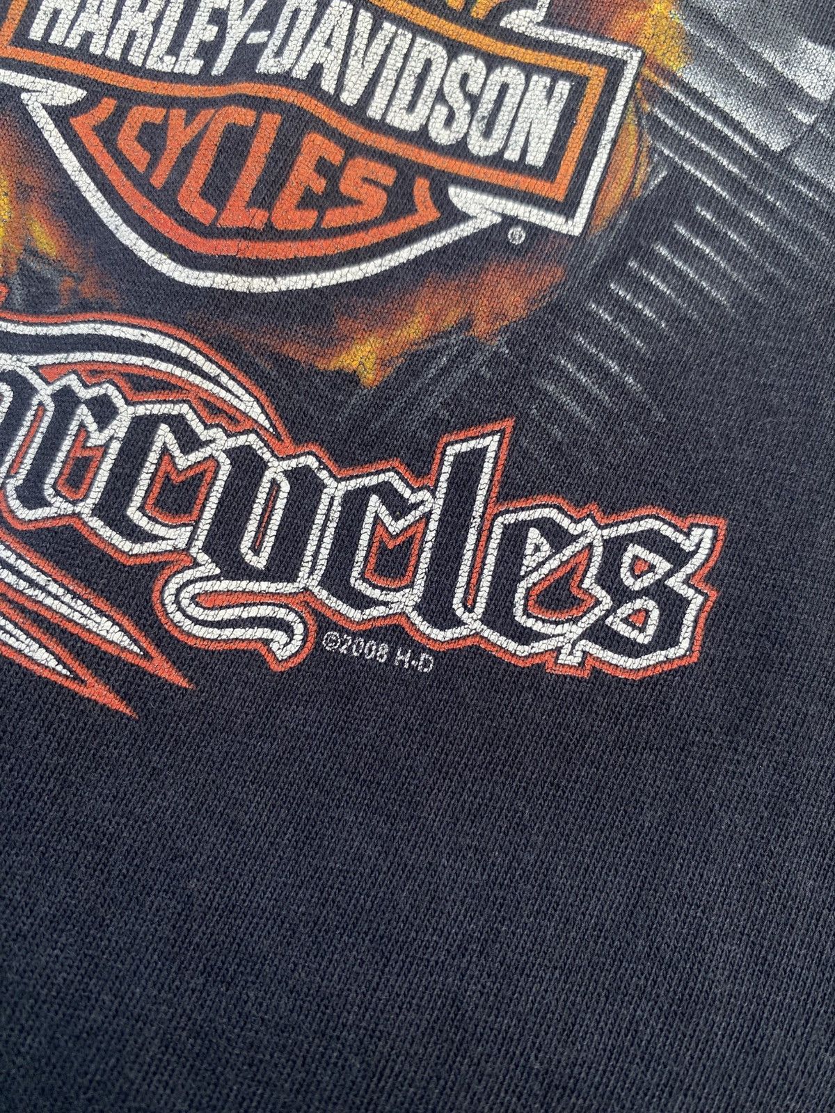 Harley Davidson 2008 Harley Davidson Skull Flame Size US L / EU 52-54 / 3 - 7 Thumbnail