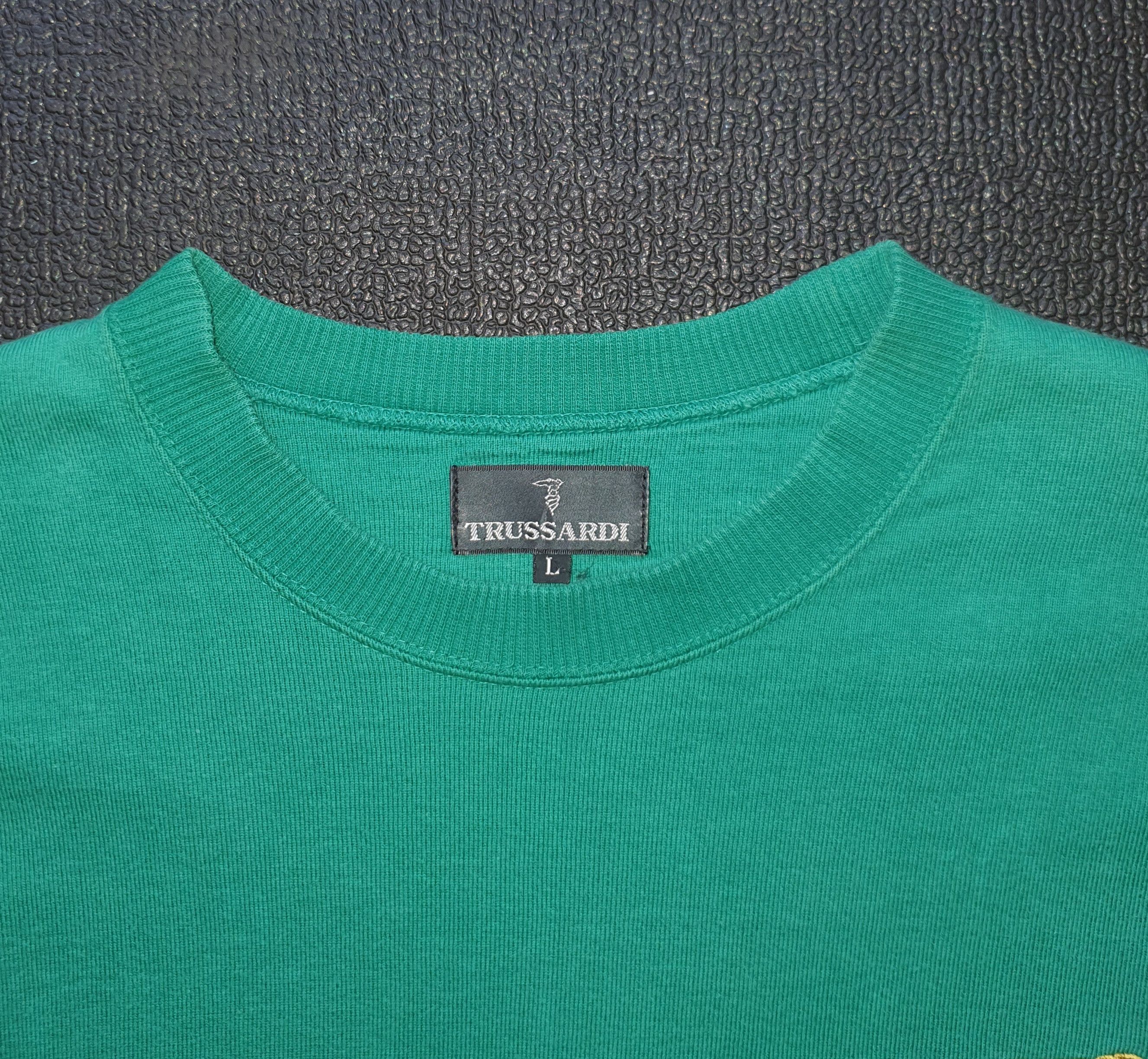 Trussardi × Vintage TRUSSARDI 1990s sweatshirt pullover 90s size Large Size US L / EU 52-54 / 3 - 5 Thumbnail