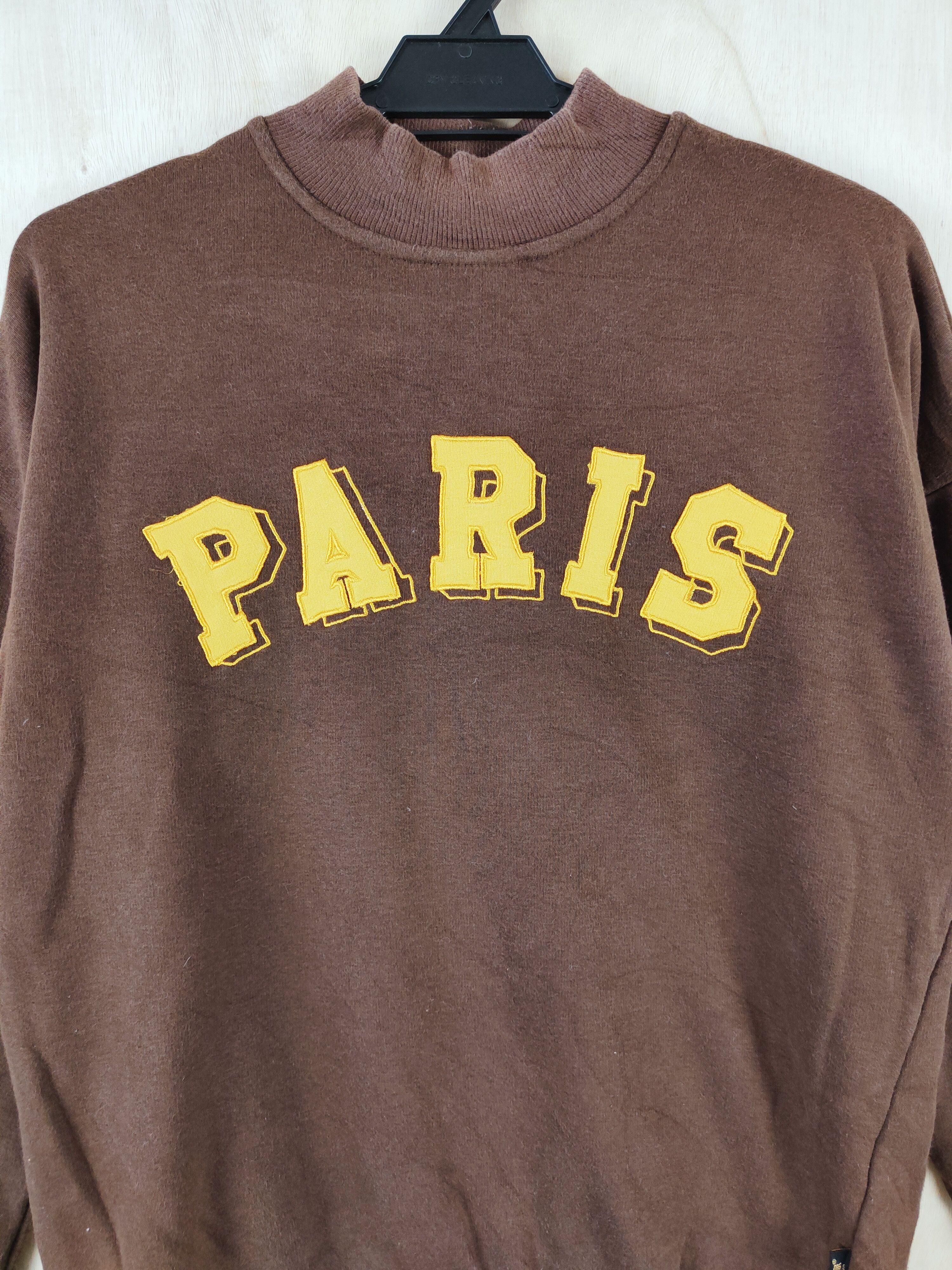 Japanese Brand × Vintage Japan paris Dark Brown Paris Sweatshirts #S2632 Size US M / EU 48-50 / 2 - 2 Thumbnail