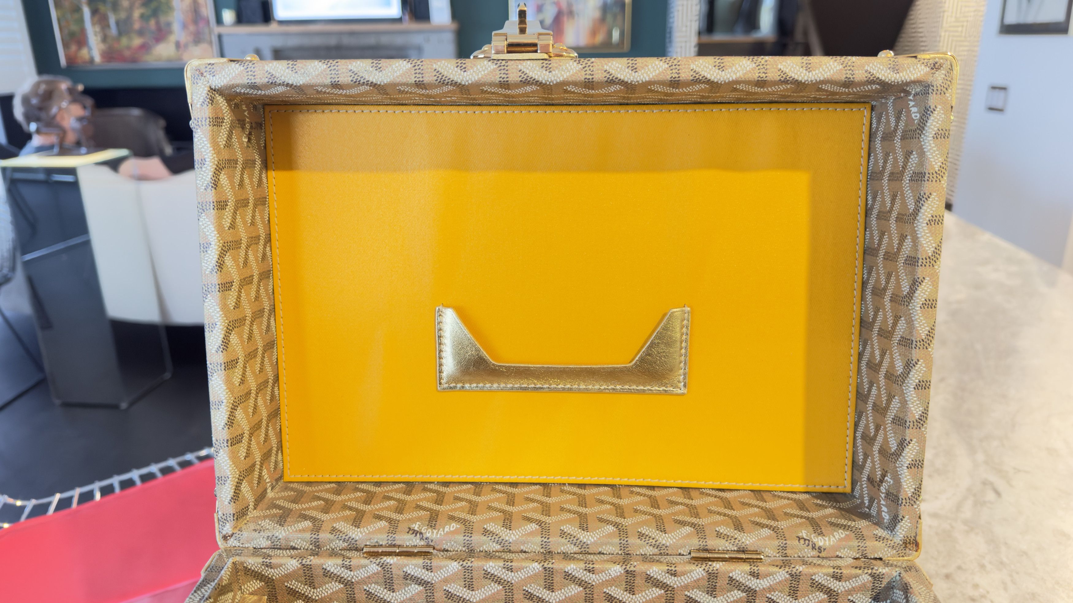 Goyard Sardaigne Vanity Train Case Canvas Jewelry Storage Size ONE SIZE - 14 Thumbnail