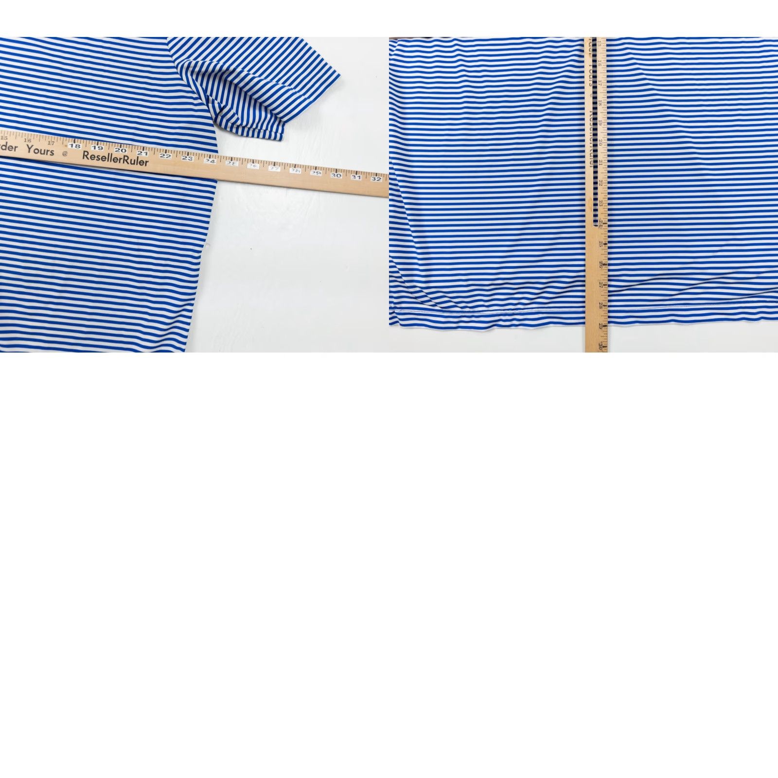RLX Ralph Lauren VINTAGE RLX Ralph Lauren Polo Shirt Adult XL Blue 1896 Golf Striped Mens Stretch Size US XL / EU 56 / 4 - 8 Thumbnail