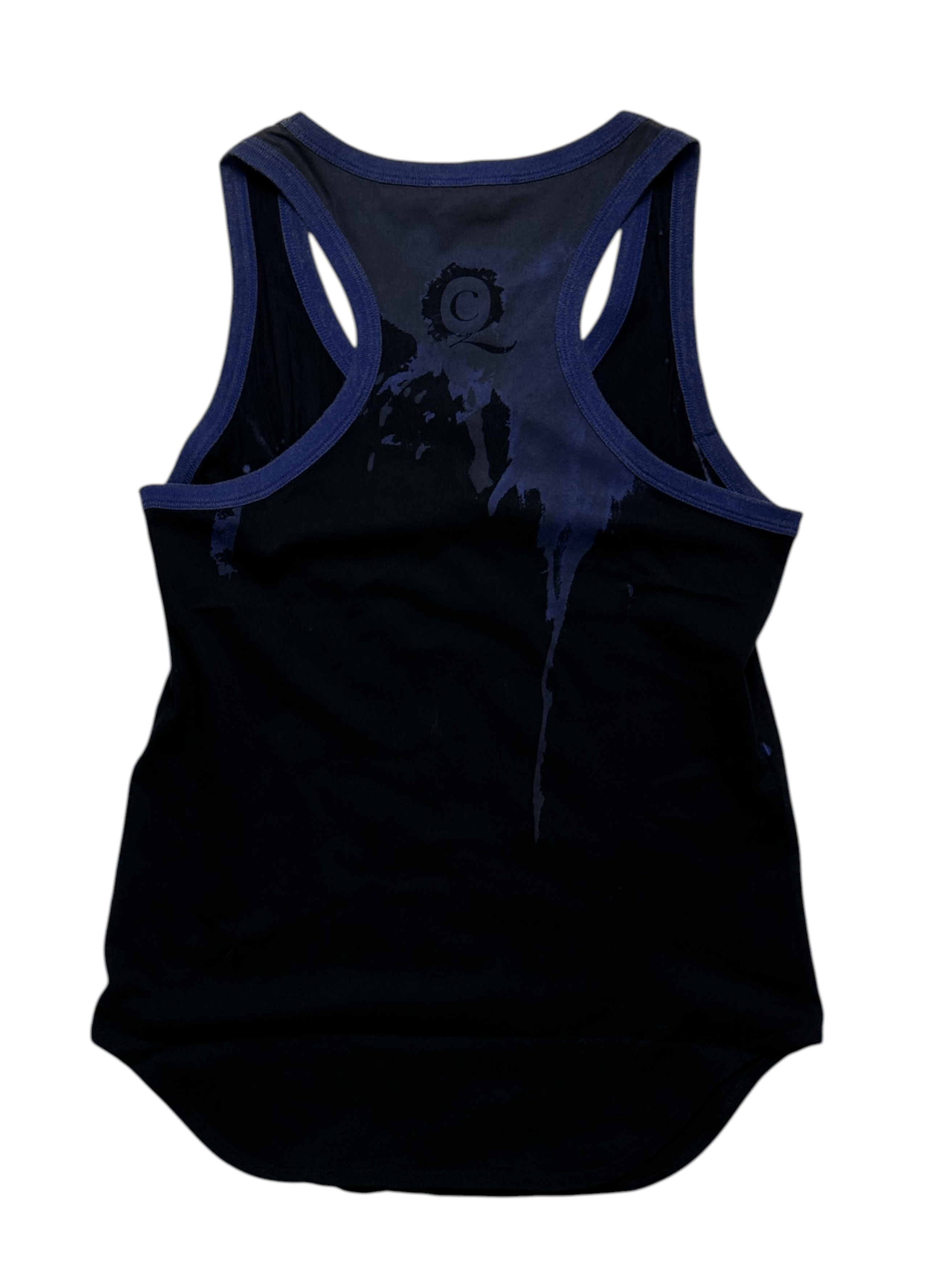 Alexander McQueen Alexander McQueen Black And Blue Tank Top With Skull Pattern Size S / US 4 / IT 40 - 2 Thumbnail