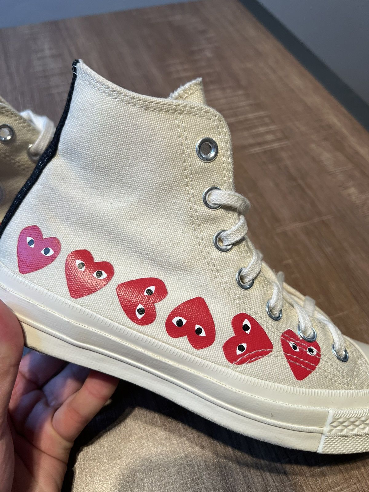 Converse Converse Comme des Garçons Play Heart Size 6 Womens Size US 6 / IT 36 - 7 Thumbnail