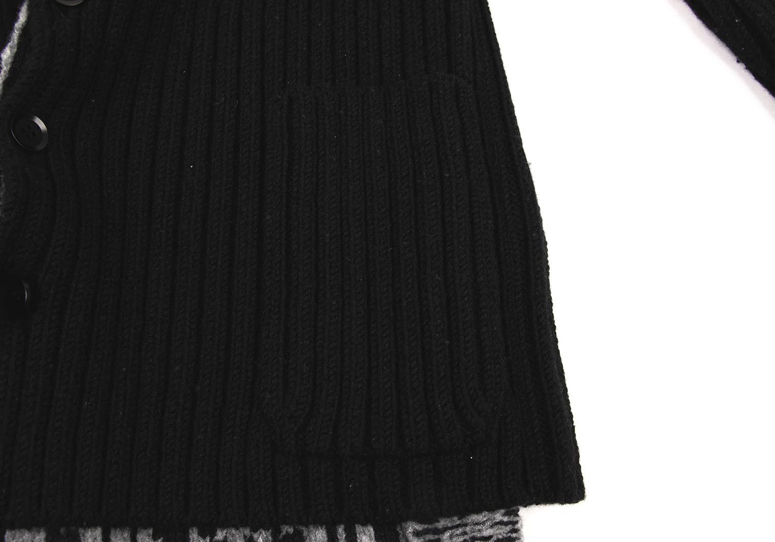 Yohji Yamamoto Yohji Yamamoto Knit Jacket in Black Size US L / EU 52-54 / 3 - 11 Thumbnail
