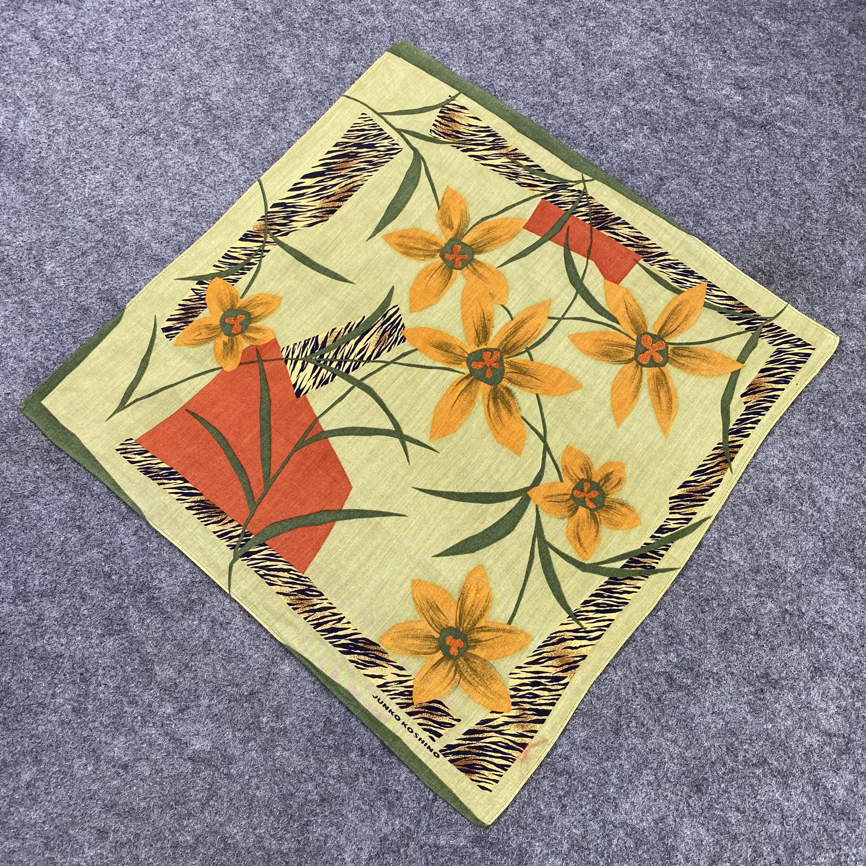 Japanese Brand × Mr. Junko × Vintage Junko Koshino Handkerchief / Bandana / Neckerchief-B727 Size ONE SIZE - 4 Thumbnail