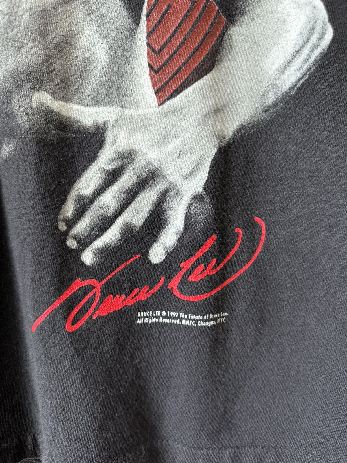 Band Tees Vintage 1997 Bruce Lee Movie T-Shirt Size US L / EU 52-54 / 3 - 4 Thumbnail
