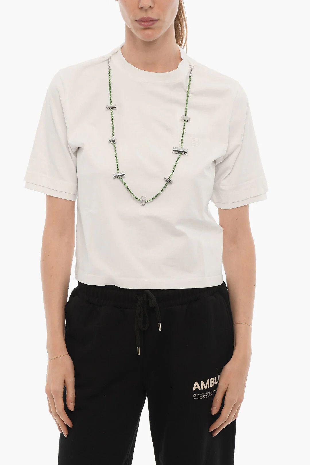AUTRY og1mm0426 Solid-Color Crewneck T-Shirt in White Size M / US 6-8 / IT 42-44 - 1 Thumbnail