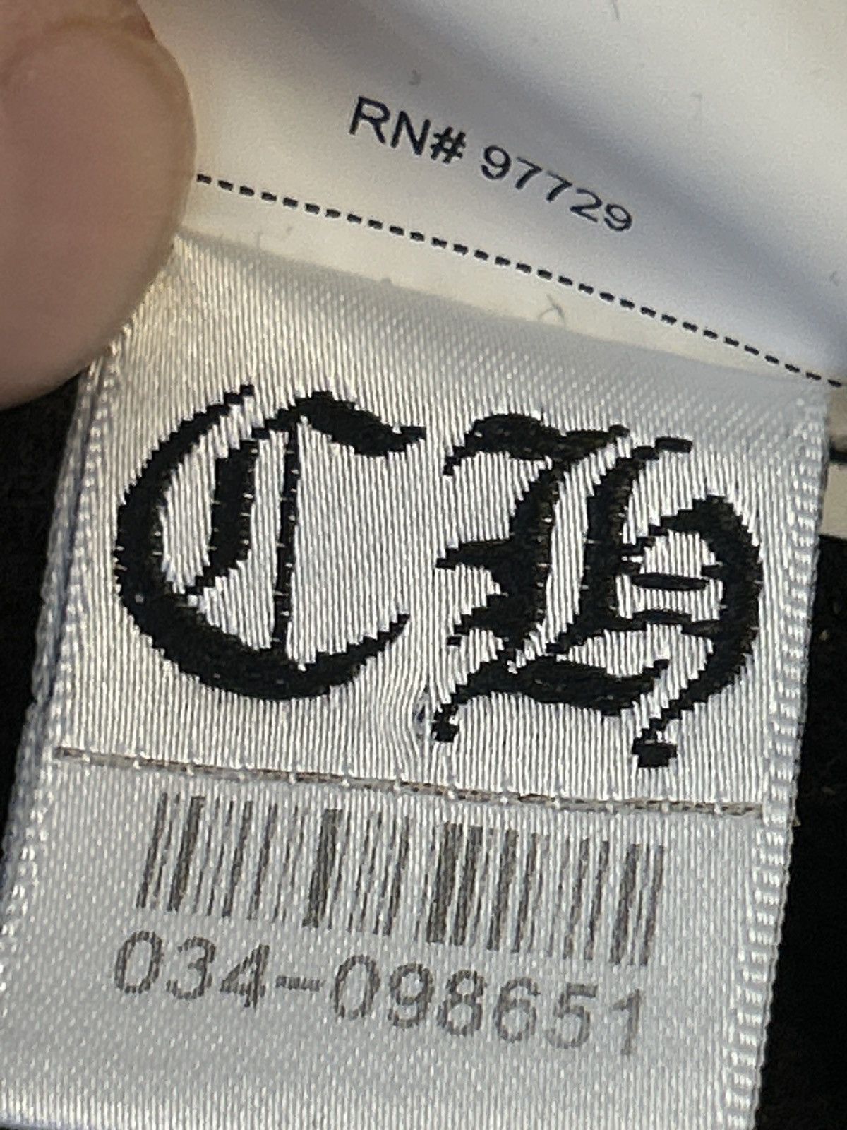 Chrome Hearts Chrome Hearts Triple Cross Black Thermal Long Sleeve Large Size US L / EU 52-54 / 3 - 9 Thumbnail