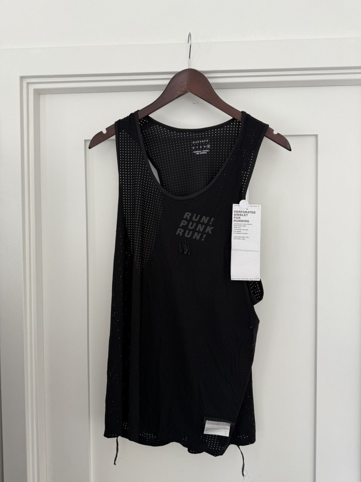 Satisfy “Run Punk Run” Perforated BRAND NEW Tank Top Size US XL / EU 56 / 4 - 5 Thumbnail