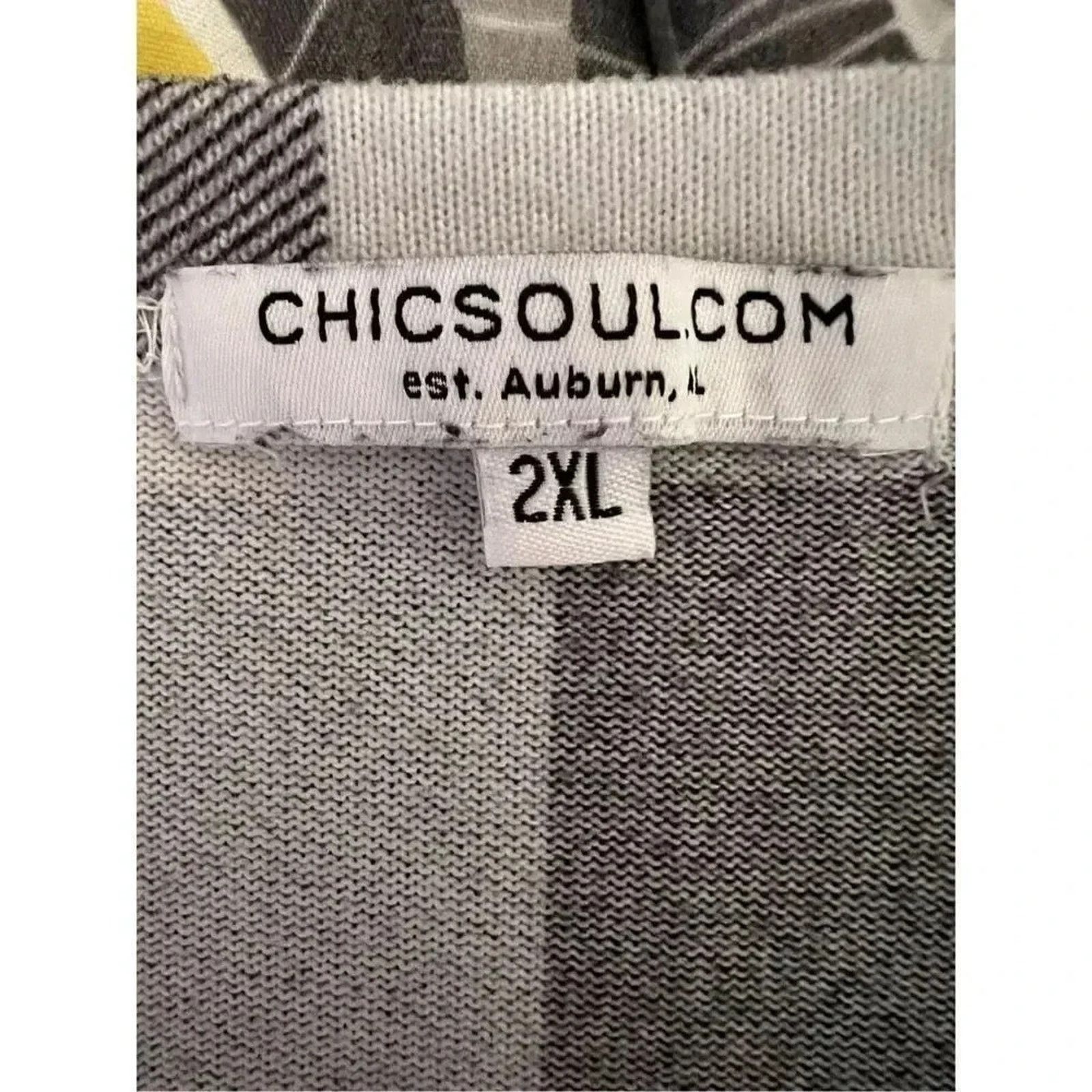 Other Chic Soul.Com black/white plaid long sleeve top Size 2XL Size XXL / US 16-18 / IT 52-54 - 5 Thumbnail