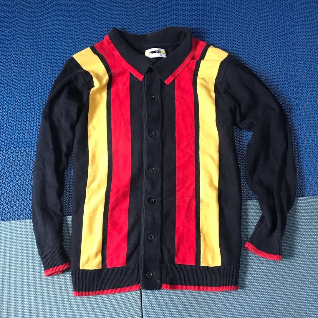 Vintage Vintage archive Knitwear long Sleeves dagger colar navy Size US L / EU 52-54 / 3 - 3 Thumbnail