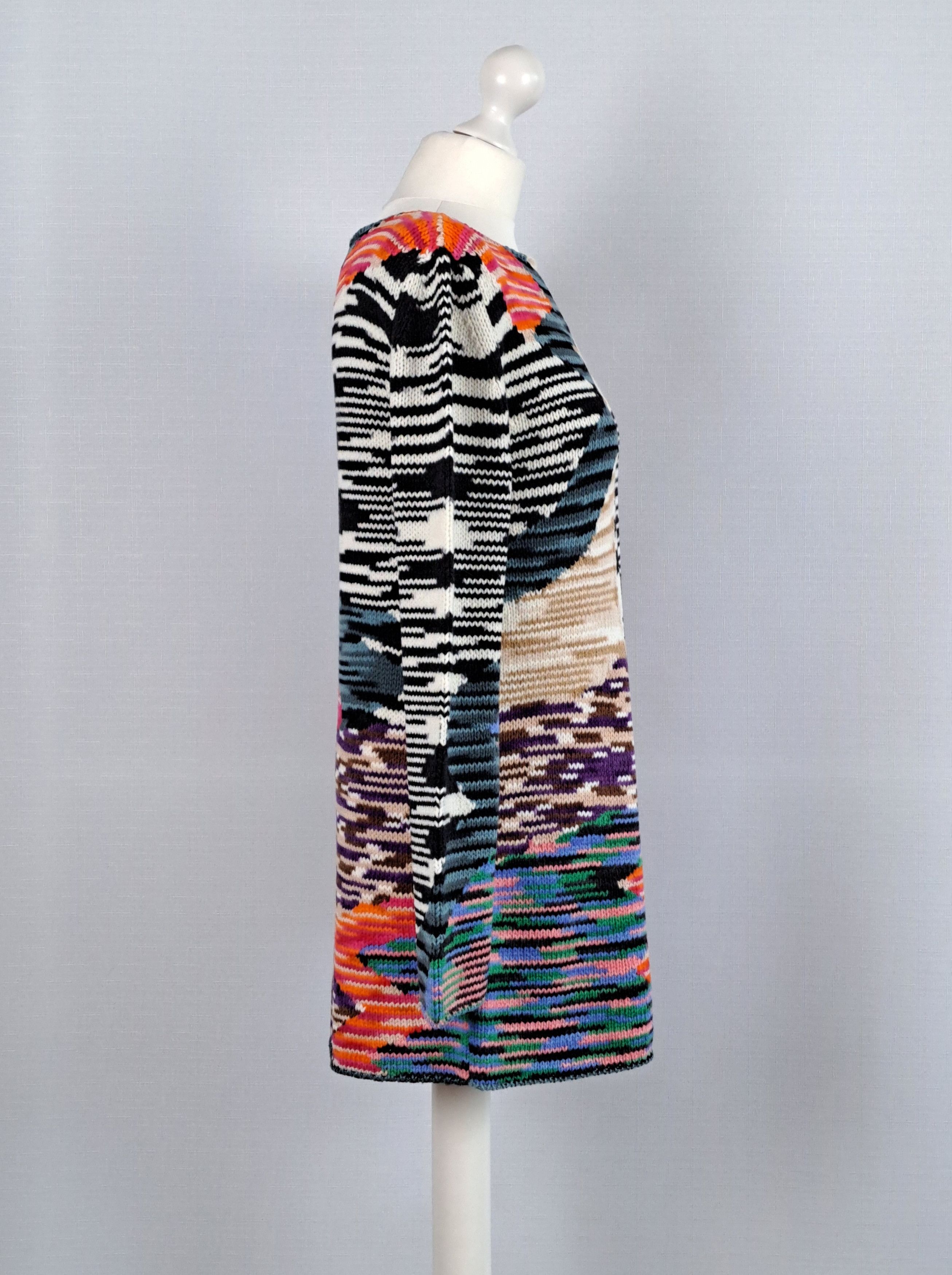 Missoni MISSONI abstract pattern wool knit sweater. Size 38 Size M / US 6-8 / IT 42-44 - 2 Thumbnail