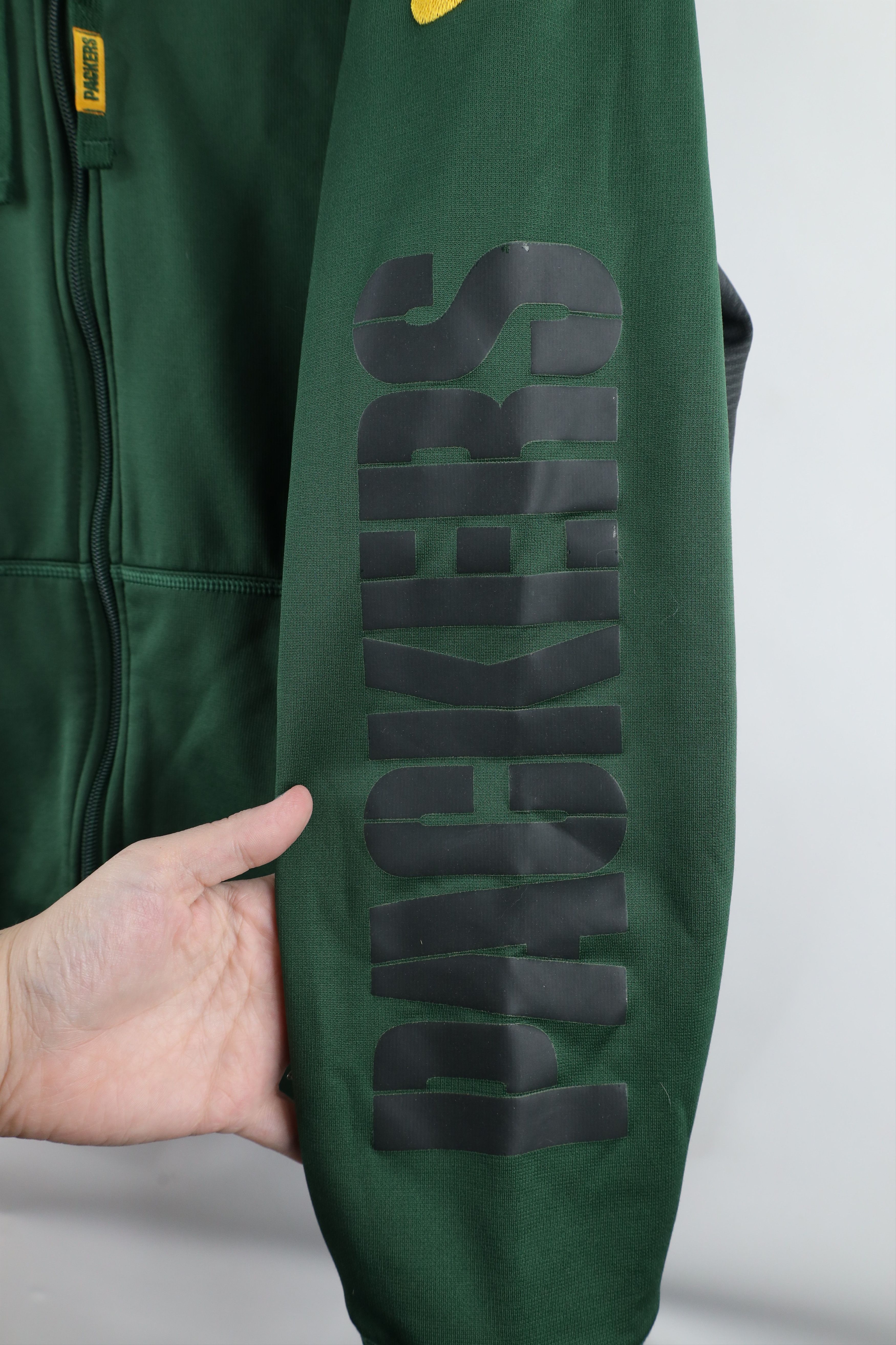 Nike Nike On Field Green Bay Packers Football Full Zip Hoodie Size US M / EU 48-50 / 2 - 8 Thumbnail