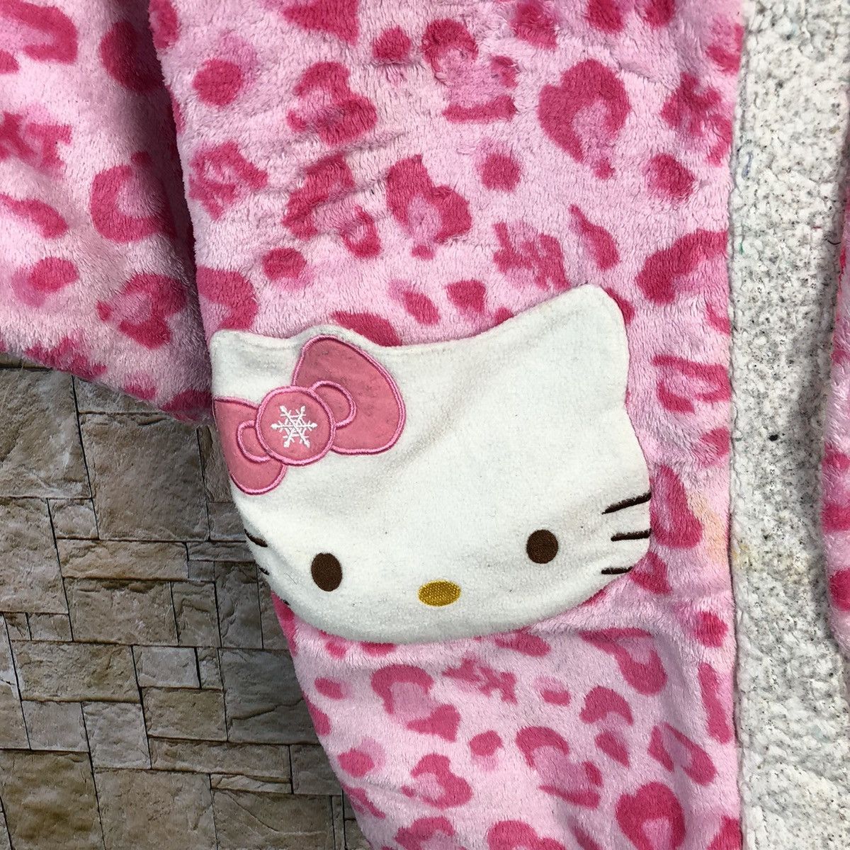 Cartoon Network DL Hello Kitty Pink Kimono sleepwear cardigan vintage #A409 Size XL / US 12-14 / IT 48-50 - 8 Thumbnail