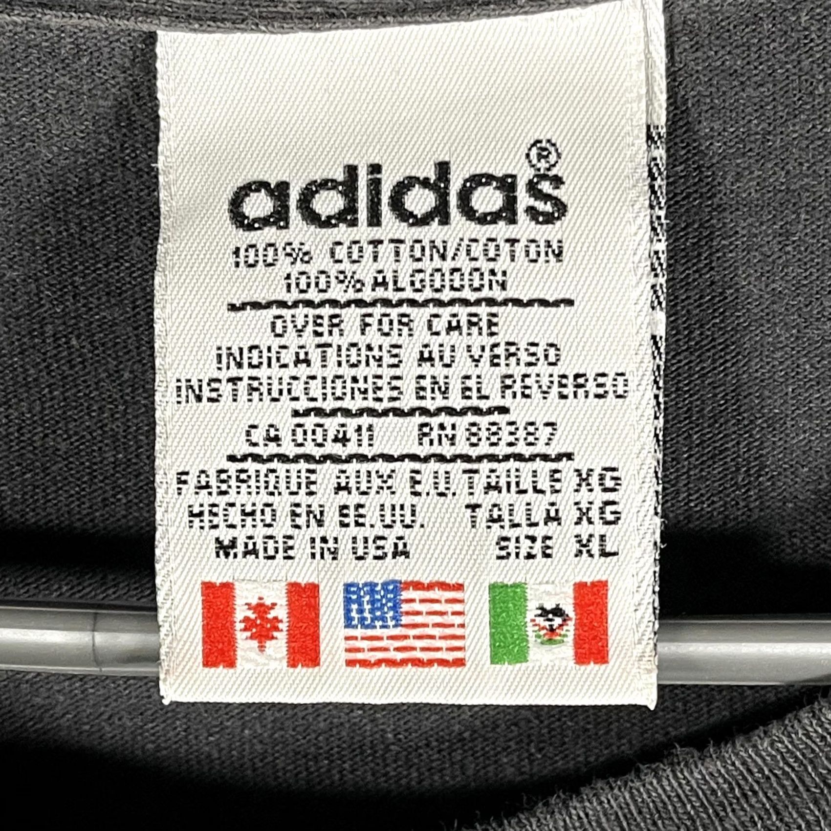 Adidas VINTAGE Adidas Shirt Mens XL Black Long Sleeve Embroidered Logo Made USA 90s Size US XL / EU 56 / 4 - 4 Thumbnail