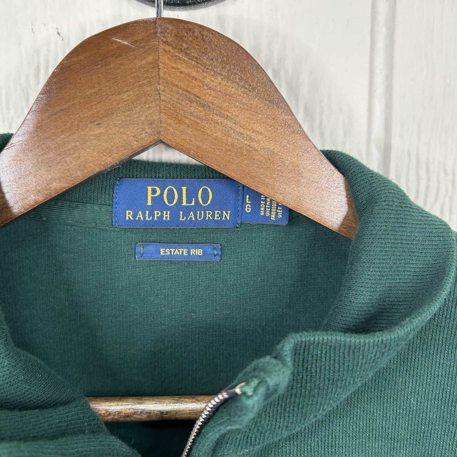 Ralph Lauren Ralph Lauren Polo Forest Green Quarter-Zip Crewneck Large Size US L / EU 52-54 / 3 - 3 Thumbnail