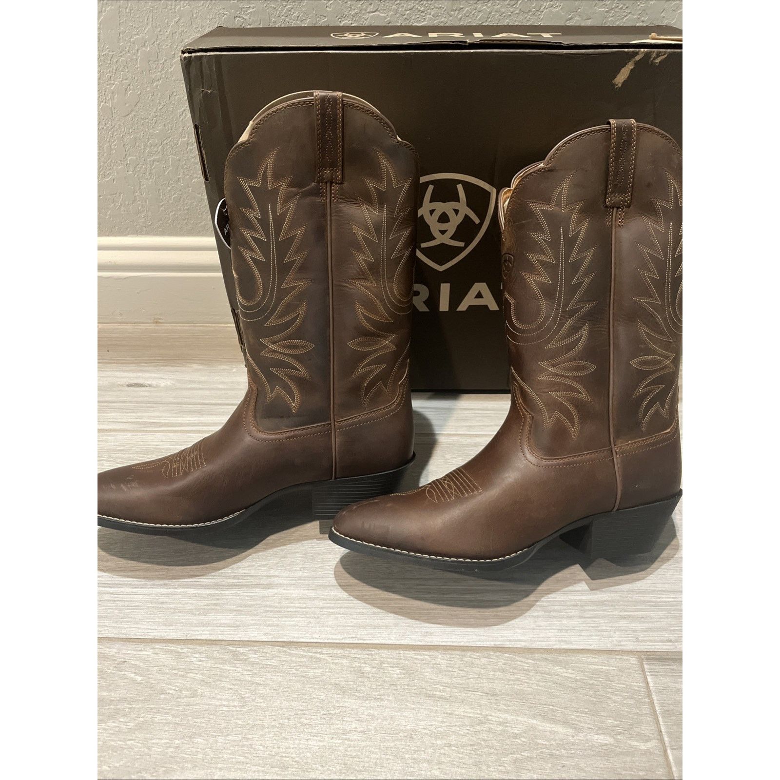 Ariat Ariat® Ladies 11 B Heritage Western R Toe Boot Brown Size US 11 / IT 41 - 3 Thumbnail