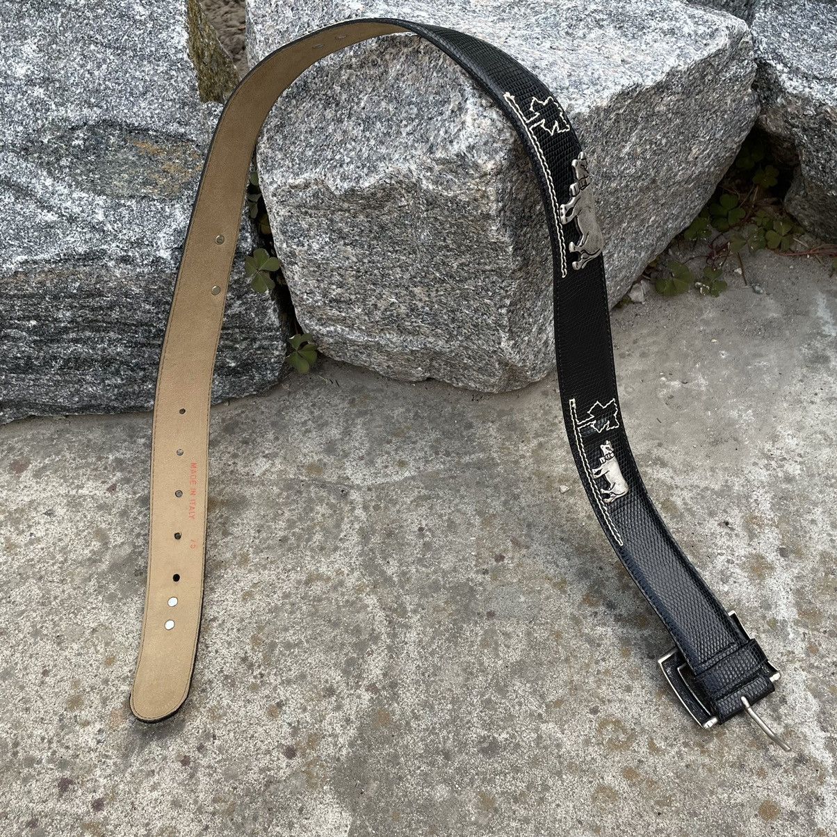 Vintage Vintage Belt Leather with Cow Japanese Style Y2K 90s Style Size ONE SIZE - 5 Thumbnail