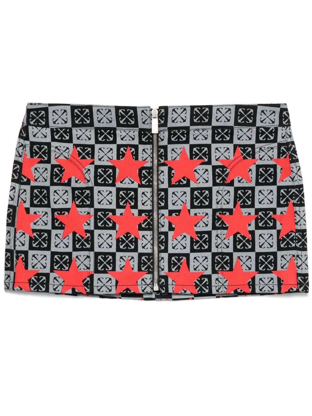 Off-White o1y1225 Denim Mini Skirt in Multicolor Size 28" / US 6 / IT 42 - 1 Thumbnail