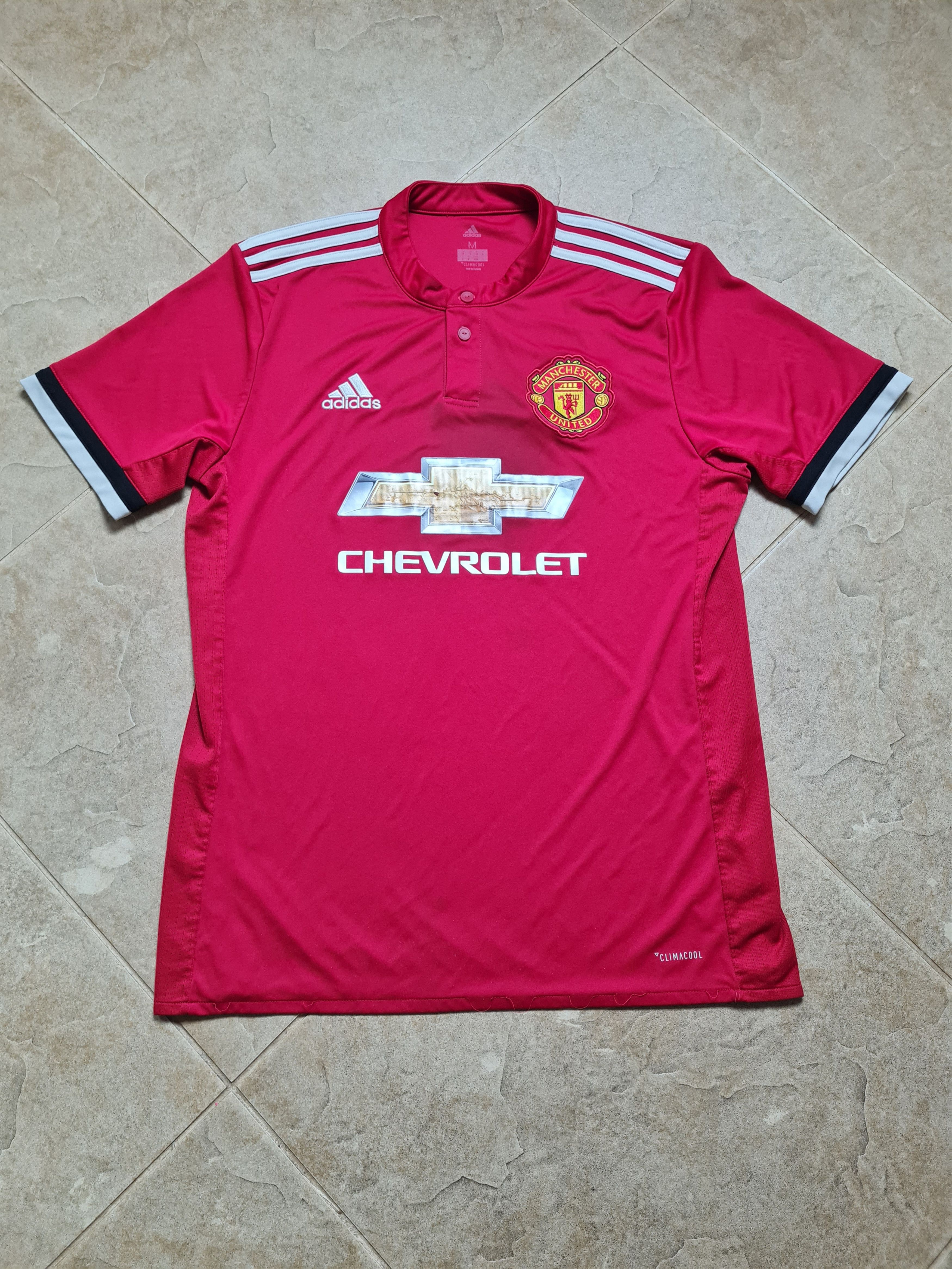 Adidas Manchester United Home Jersey 2017 18 Adidas Chevrolet Red Size US M / EU 48-50 / 2 - 7 Thumbnail
