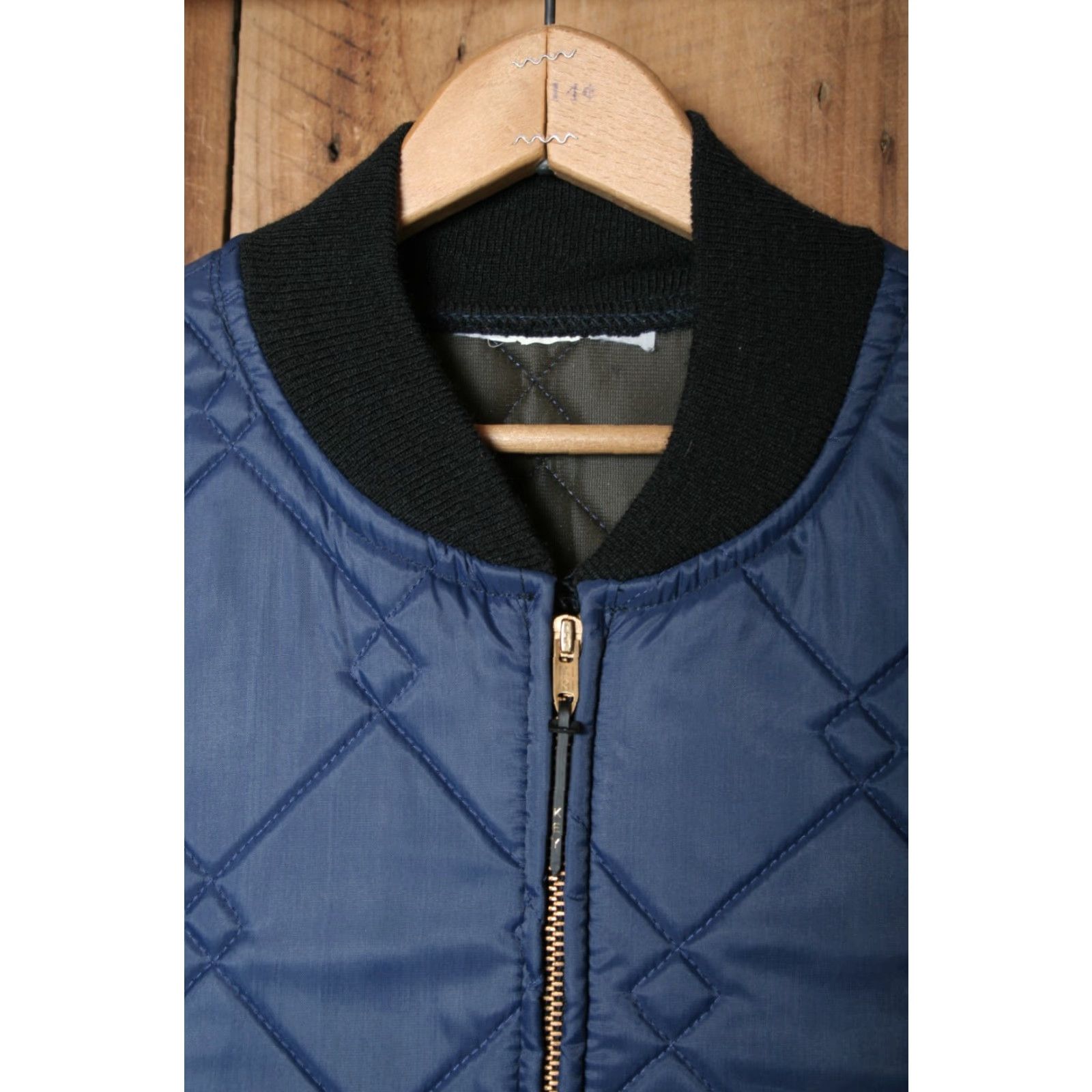 Imperial VINTAGE KEY IMPERIAL Blue Diamond Quilted Insulated Bomber Jacket XL/2XL Mens Jacket Size US XL / EU 56 / 4 - 2 Thumbnail