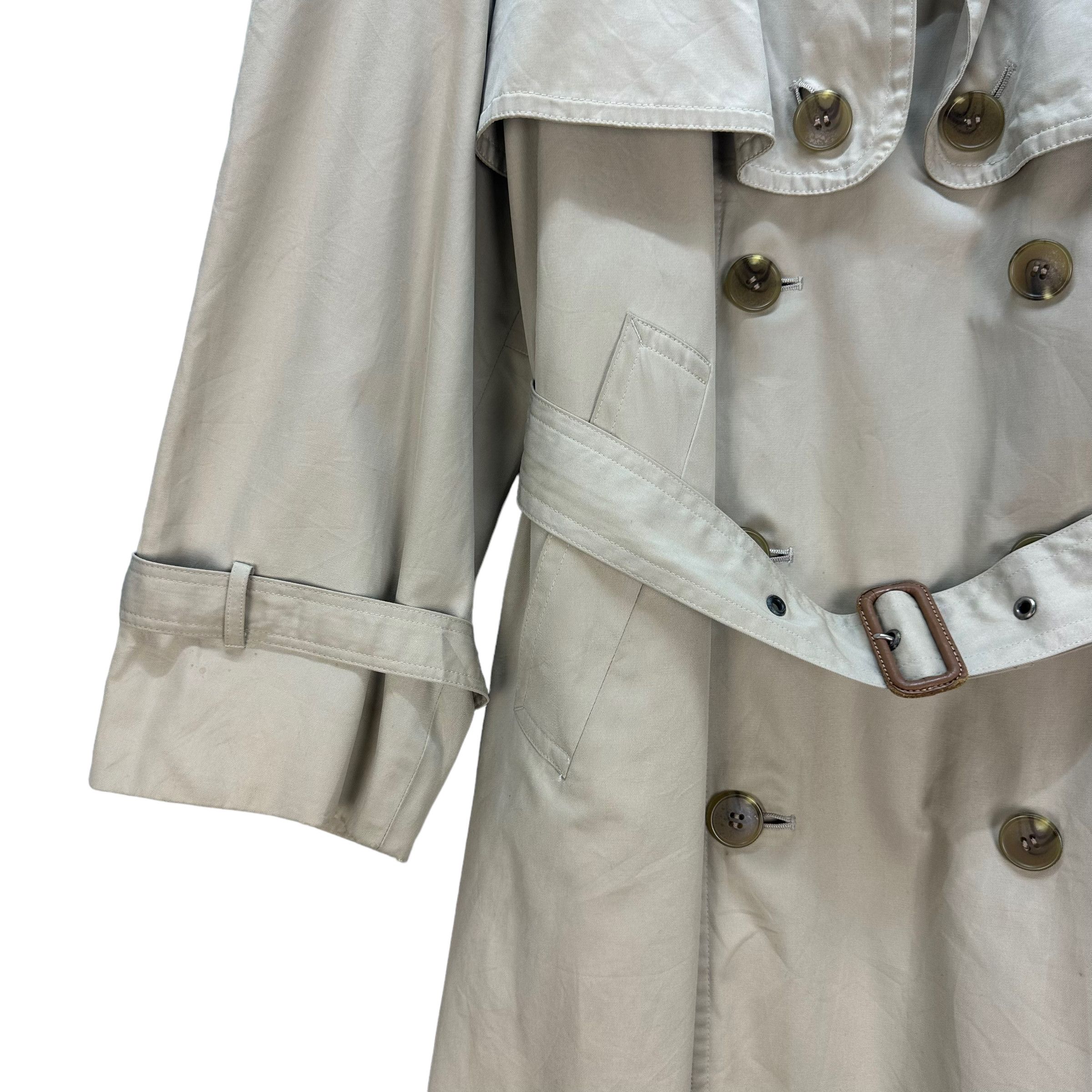 Yves Saint Laurent 90' YVES SAINT LAURENT DIFFUSION HOMME TRENCH COAT #8215-215 Size US L / EU 52-54 / 3 - 5 Thumbnail