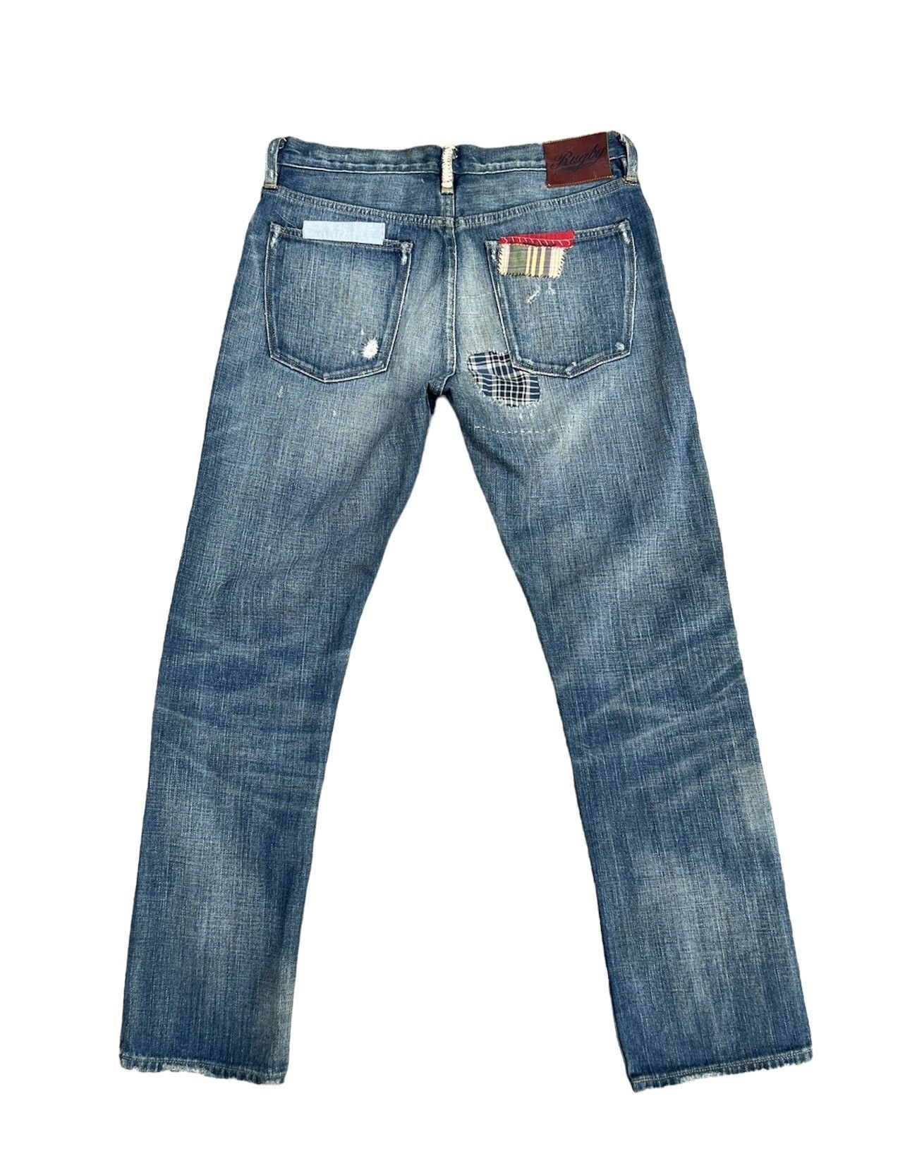 Ralph Lauren Ralph Lauren Rugby Patchwork Distressed Slim Denim Jeans Size US 32 / EU 48 - 2 Thumbnail