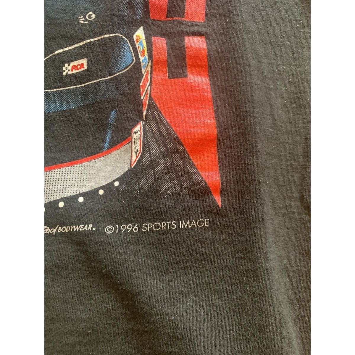 Jerzees 1996 Dale Earnhardt NASCAR Single Stitch Jerzees Tee - Sz LG Size US L / EU 52-54 / 3 - 6 Thumbnail