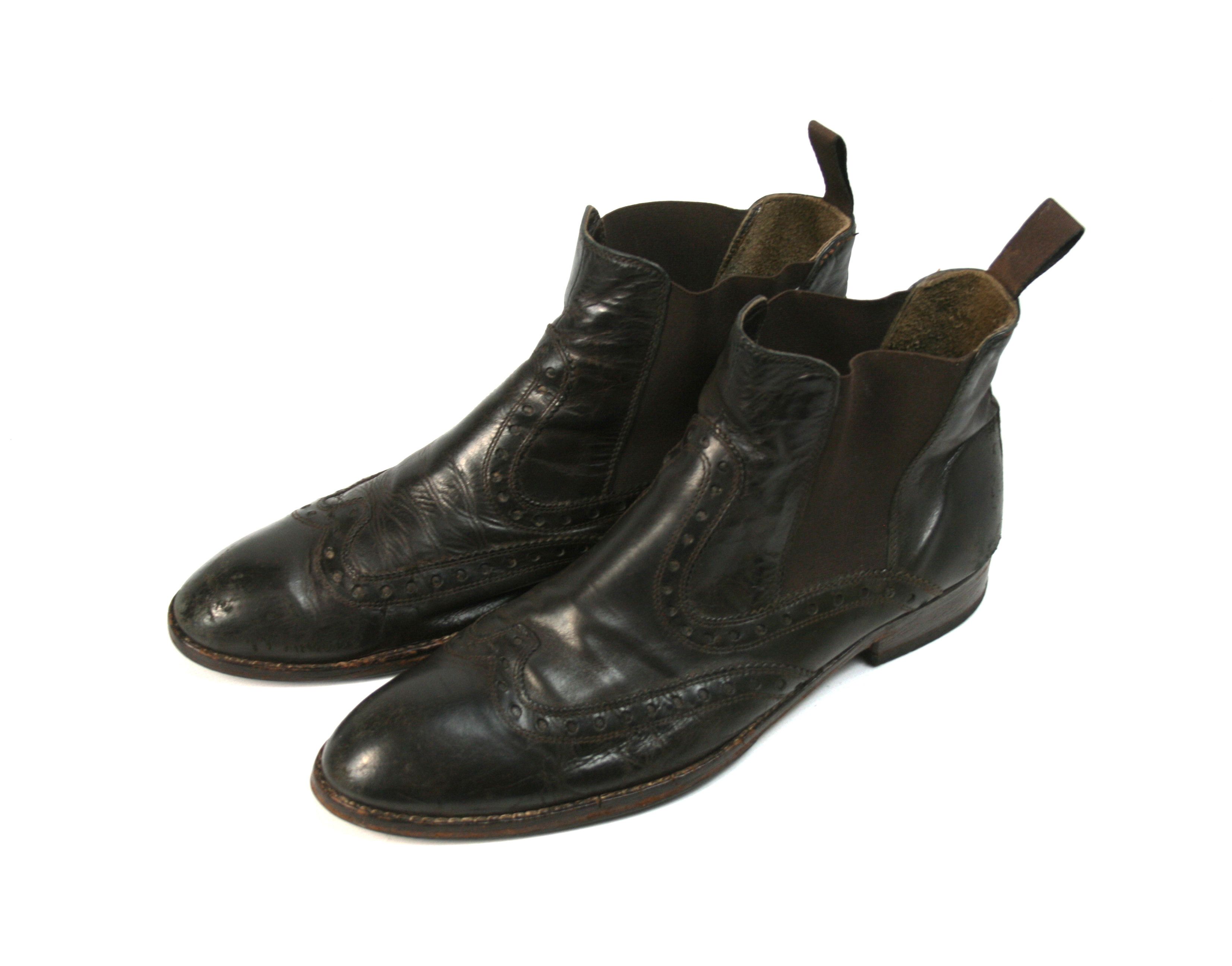 Doucal's Brogue Chelsea Leather Boots Size US 9.5 / EU 42-43 - 3 Thumbnail