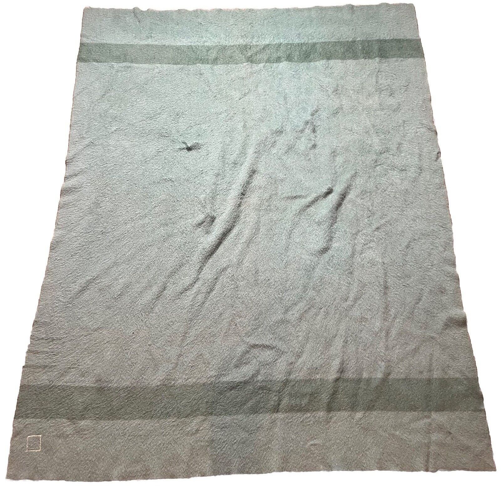 Hudsons Bay Vintage Hudsons Bay Four Point Blanket, Sage Green Wool Size ONE SIZE - 2 Thumbnail
