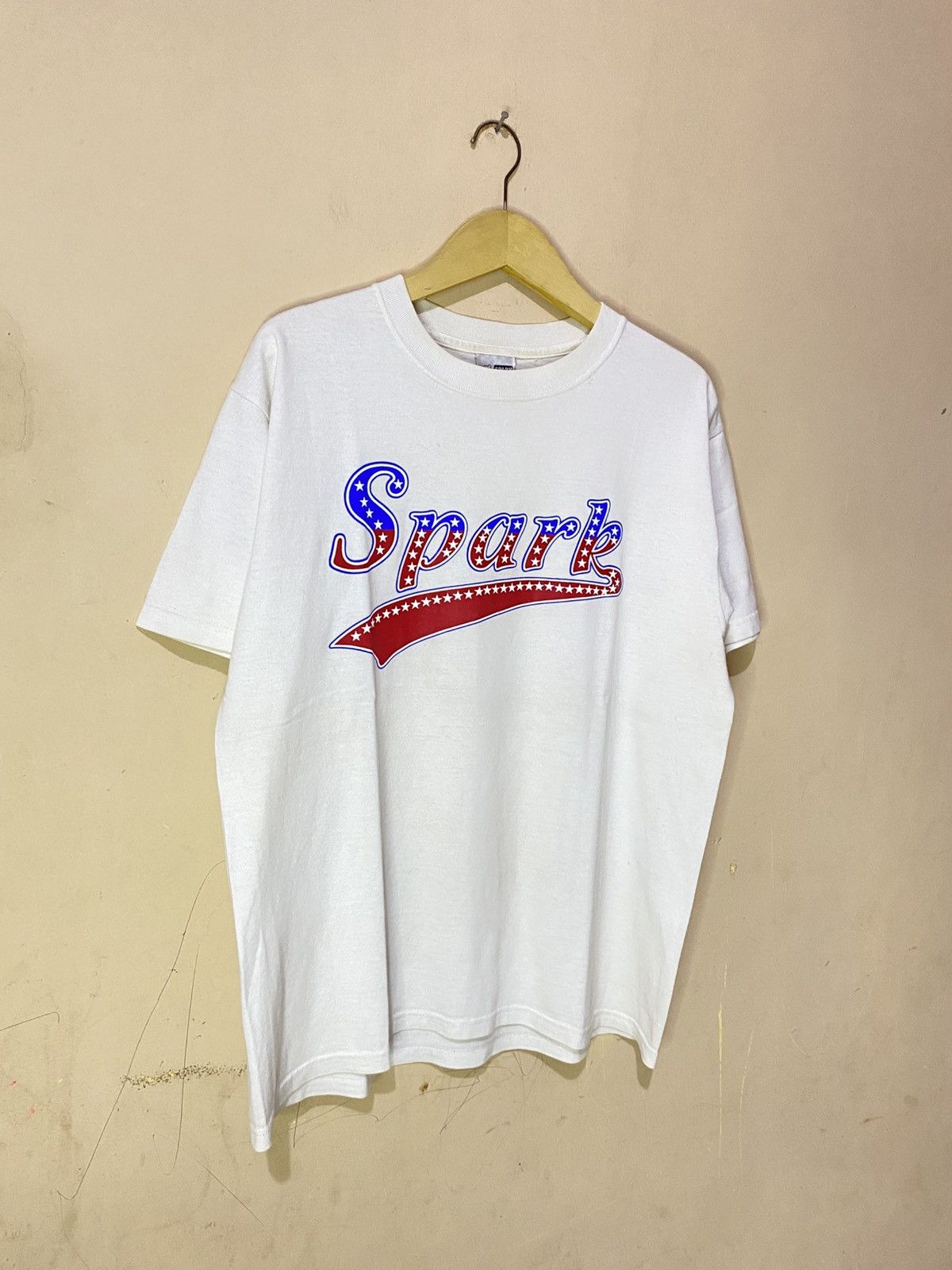 Vintage 90s Spark Skateboard Logo Tee Size US L / EU 52-54 / 3 - 2 Thumbnail