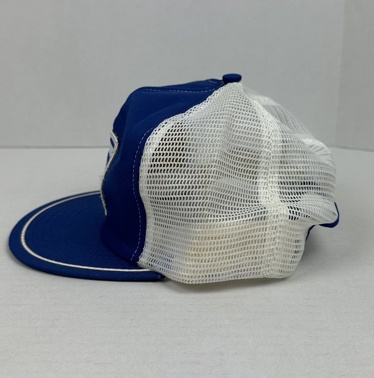 Vintage Vintage Bowman Trucker Patch Logo Snapback Mesh Hat 80s Size ONE SIZE - 3 Thumbnail