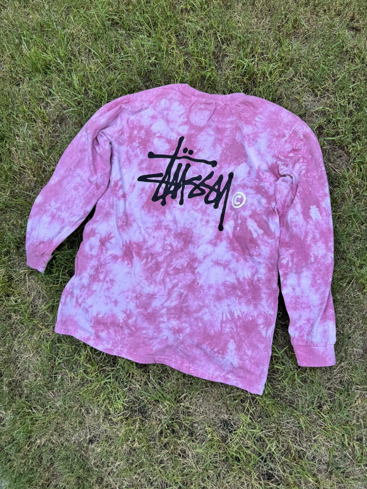 Stussy Stussy Women's Verna Tie Dye Long Sleeve in Light Pink Size US L / EU 52-54 / 3 - 10 Thumbnail