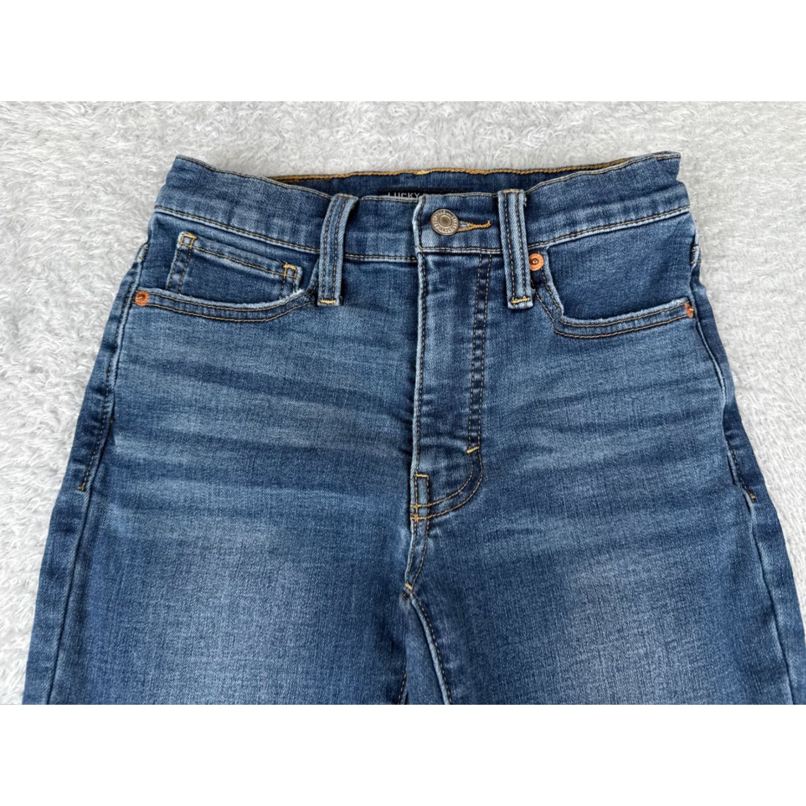 Lucky Brand Lucky Brand Jeans Women 24 Blue Denim Skinny Tapered Mid Rise Cotton Blend 24x27 Jeans Size 42" / US 20 - 4 Thumbnail