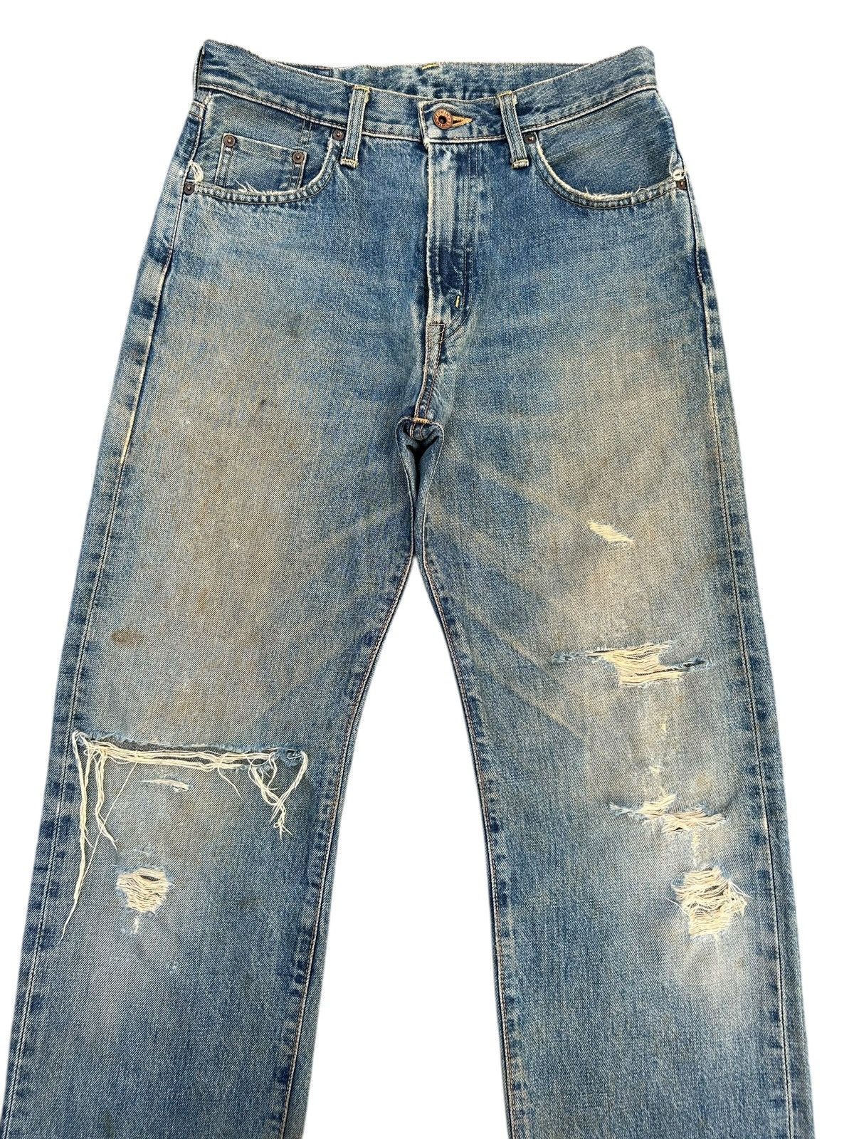 Kapital Thrashed Vintage Edwin 505XX Selvedge Distressed Denim Jeans Size US 29 - 2 Thumbnail