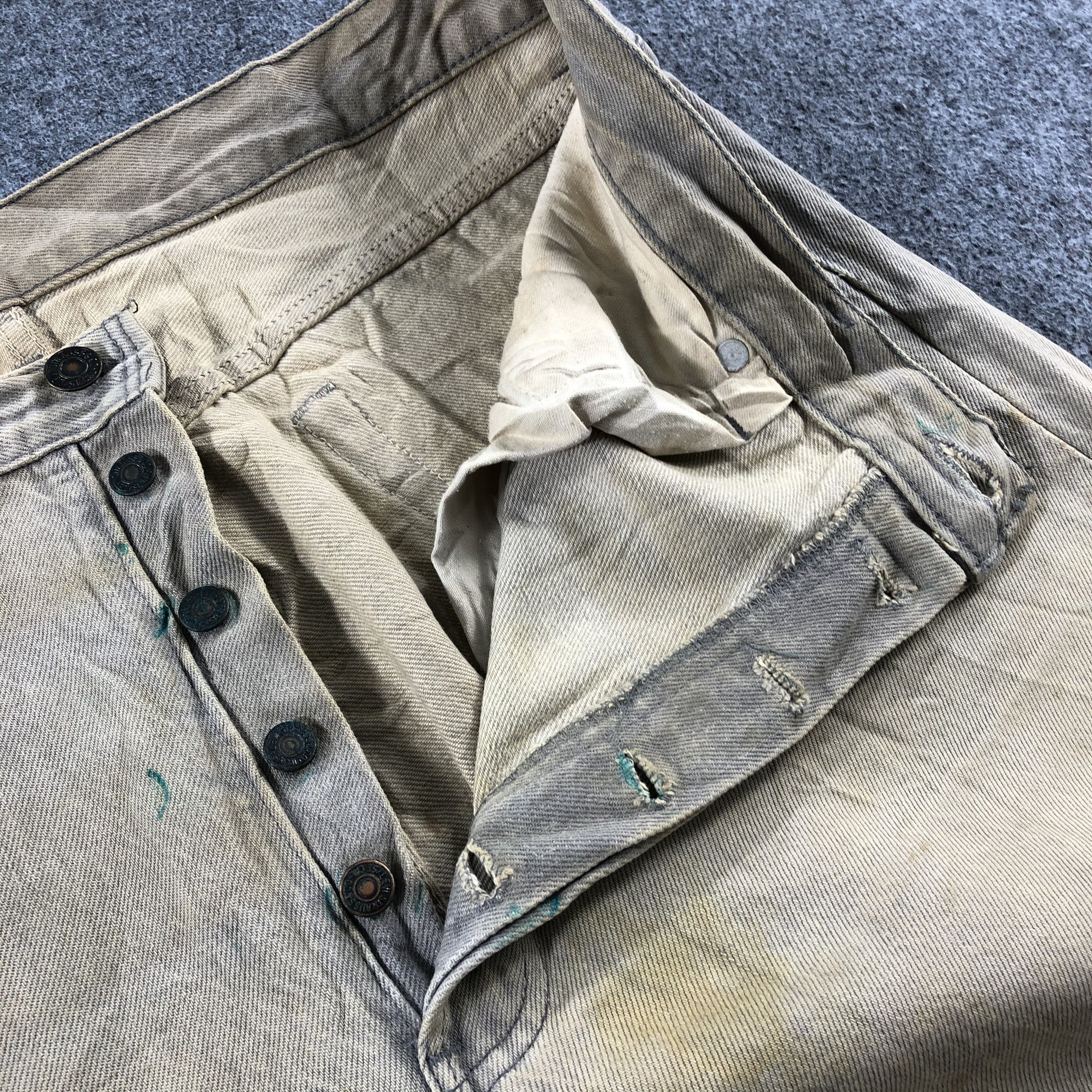 Levi's 90s Vintage Ripped Levis 501 Jeans-J2592 Size US 36 / EU 52 - 11 Thumbnail