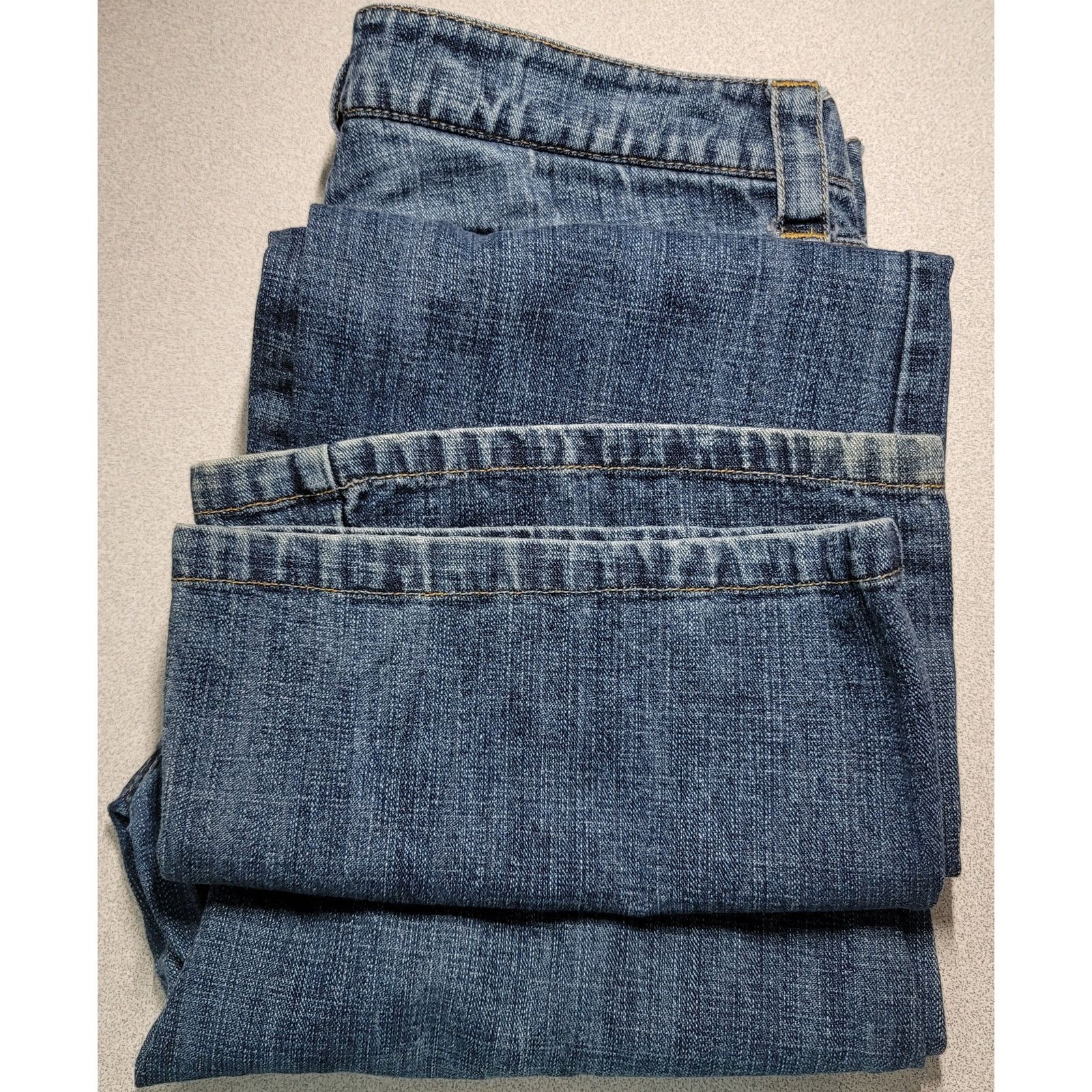 Arizona Jean Co. Arizona Jean Co Faded Blue Boot Cut Denim Jeans 7 Juniors Size 31" - 4 Thumbnail