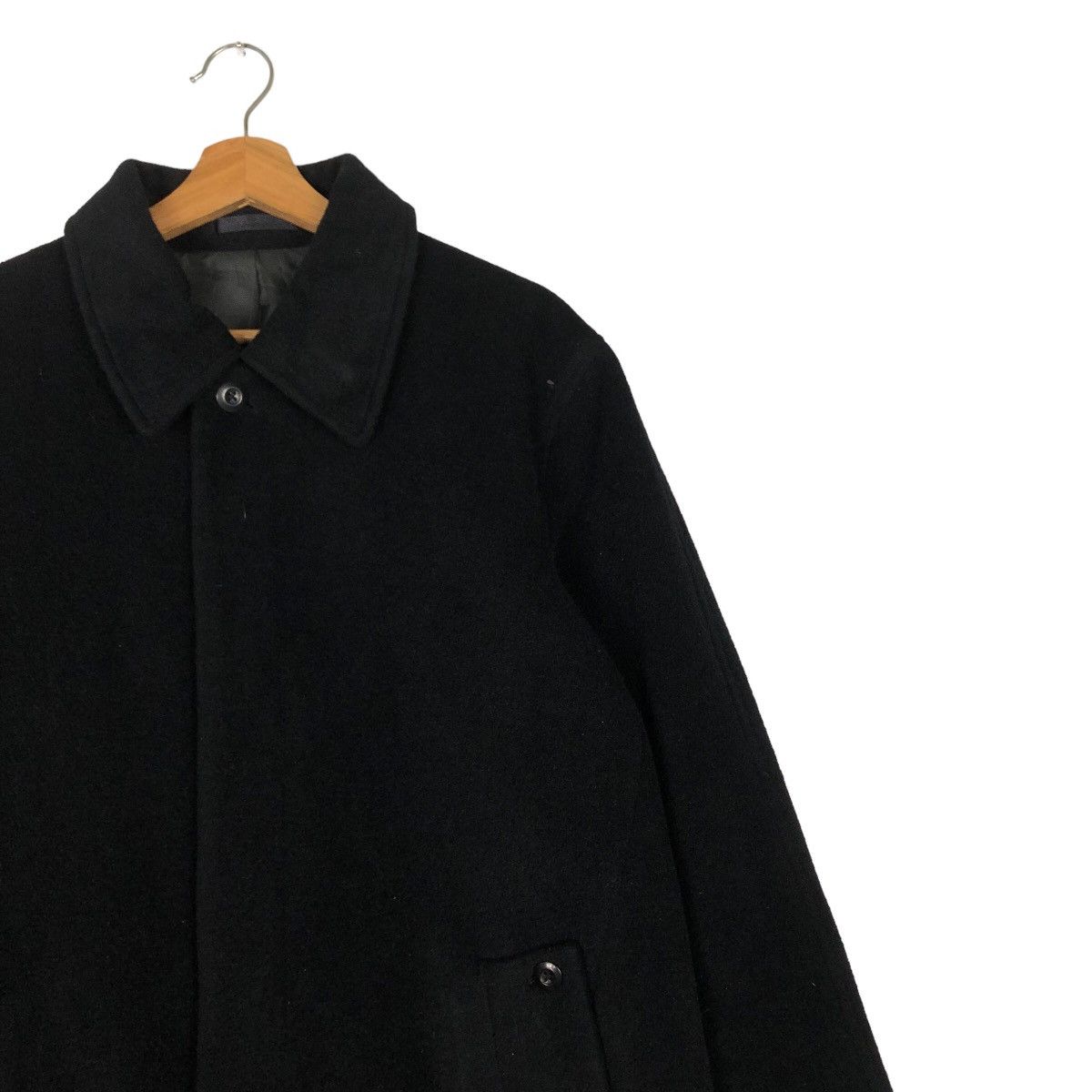 Issey Miyake 🔥Rich Black Fly Coats Long Jacket Wool D’Homme A Homme Size US L / EU 52-54 / 3 - 6 Thumbnail