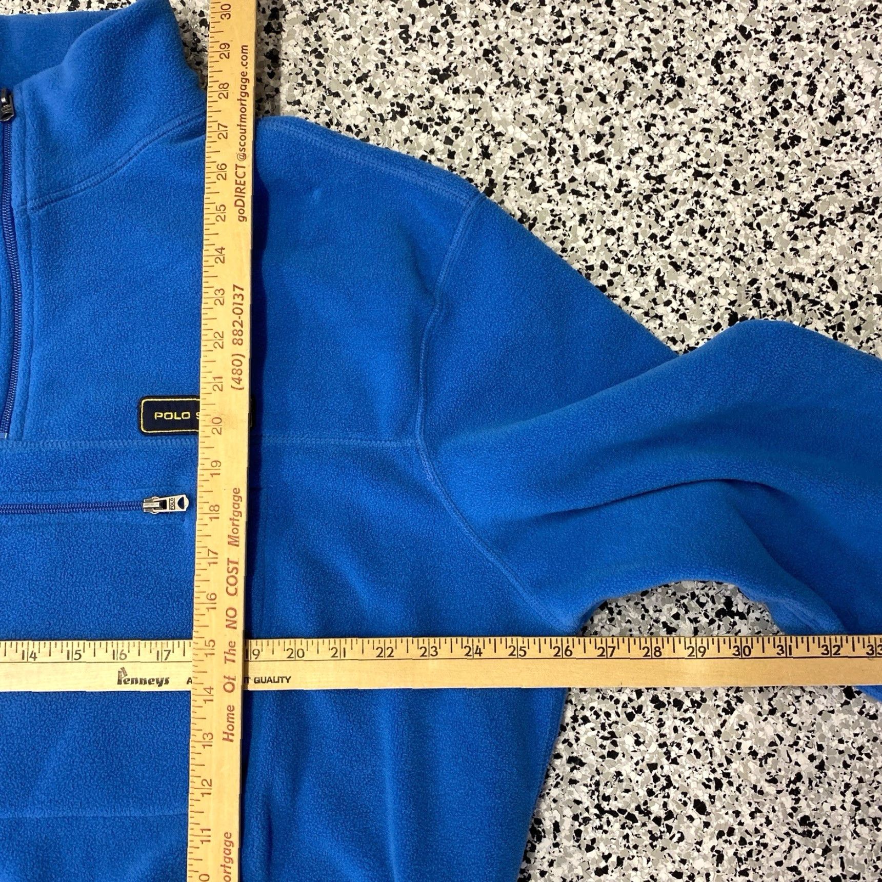 Vintage VINTAGE Polo Sport Sweater Men XL Blue Fleece 1/4 Zip Logo Zipper Pullover Mock Neck 90s Classic Outdoor Streetwear Size US XL / EU 56 / 4 - 4 Thumbnail