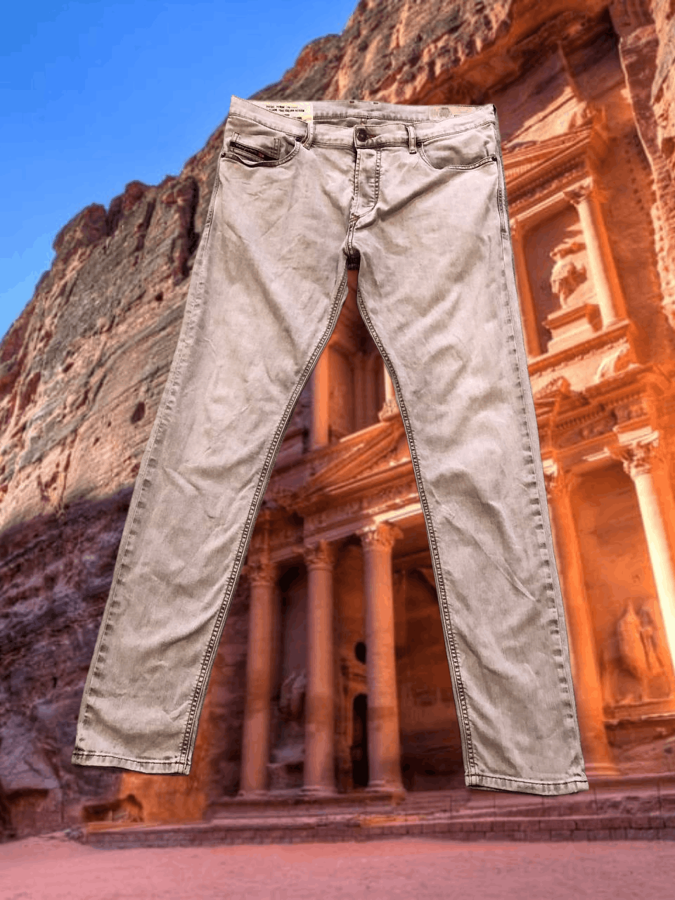 Diesel DIESEL TEPPHAR-X slim-carrot jeans crazy Y2K vintage Size US 34 / EU 50 - 1 Thumbnail
