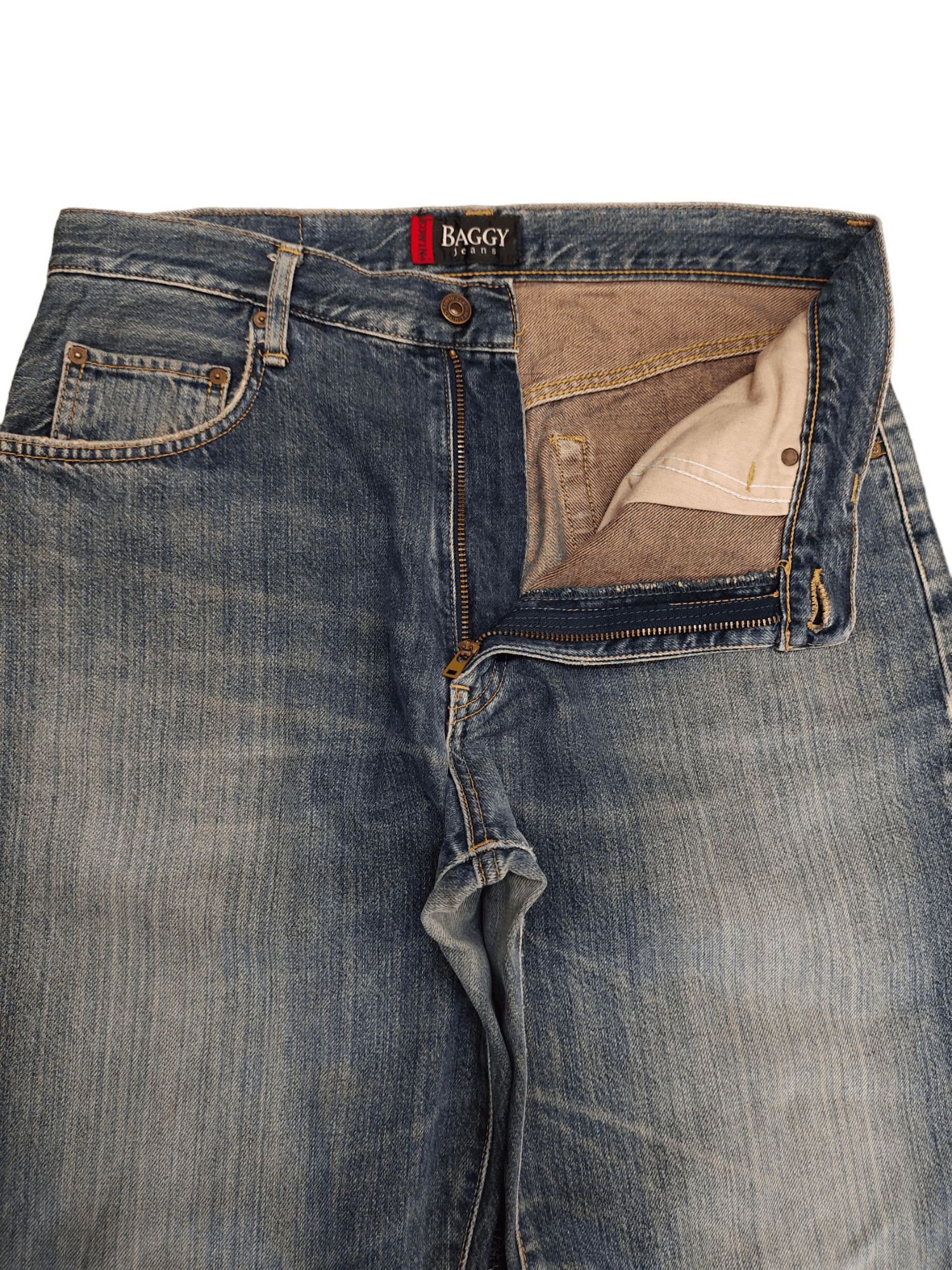 Kapital Vintage Edwin Distress Patina Baggy Denim Pants Size US 32 / EU 48 - 10 Thumbnail