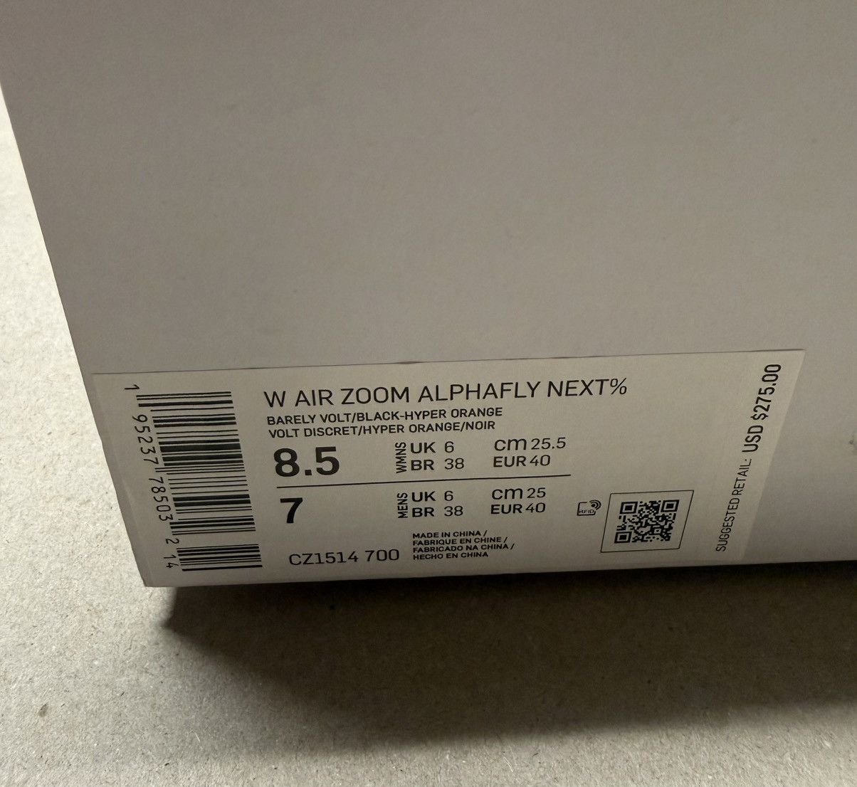 Nike Nike Air Alphafly Next% Fast Pack Womens sz 8.5 running shoe Size US 8.5 / IT 38.5 - 7 Thumbnail