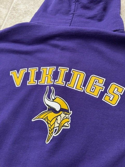 NFL Vintage Minnesota Vikings Zip-Up Hoodie Size US XL / EU 56 / 4 - 2 Thumbnail