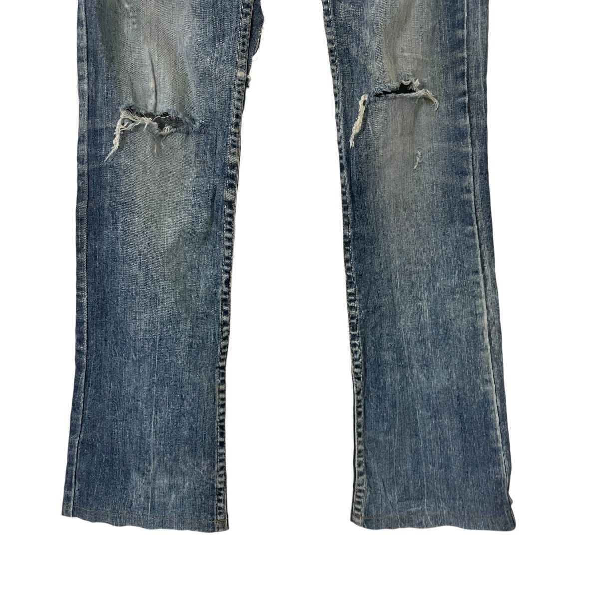 Japanese Brand Vintage Redpepper Distressed Skulls Denim Jeans Size 30" / US 8 / IT 44 - 4 Thumbnail
