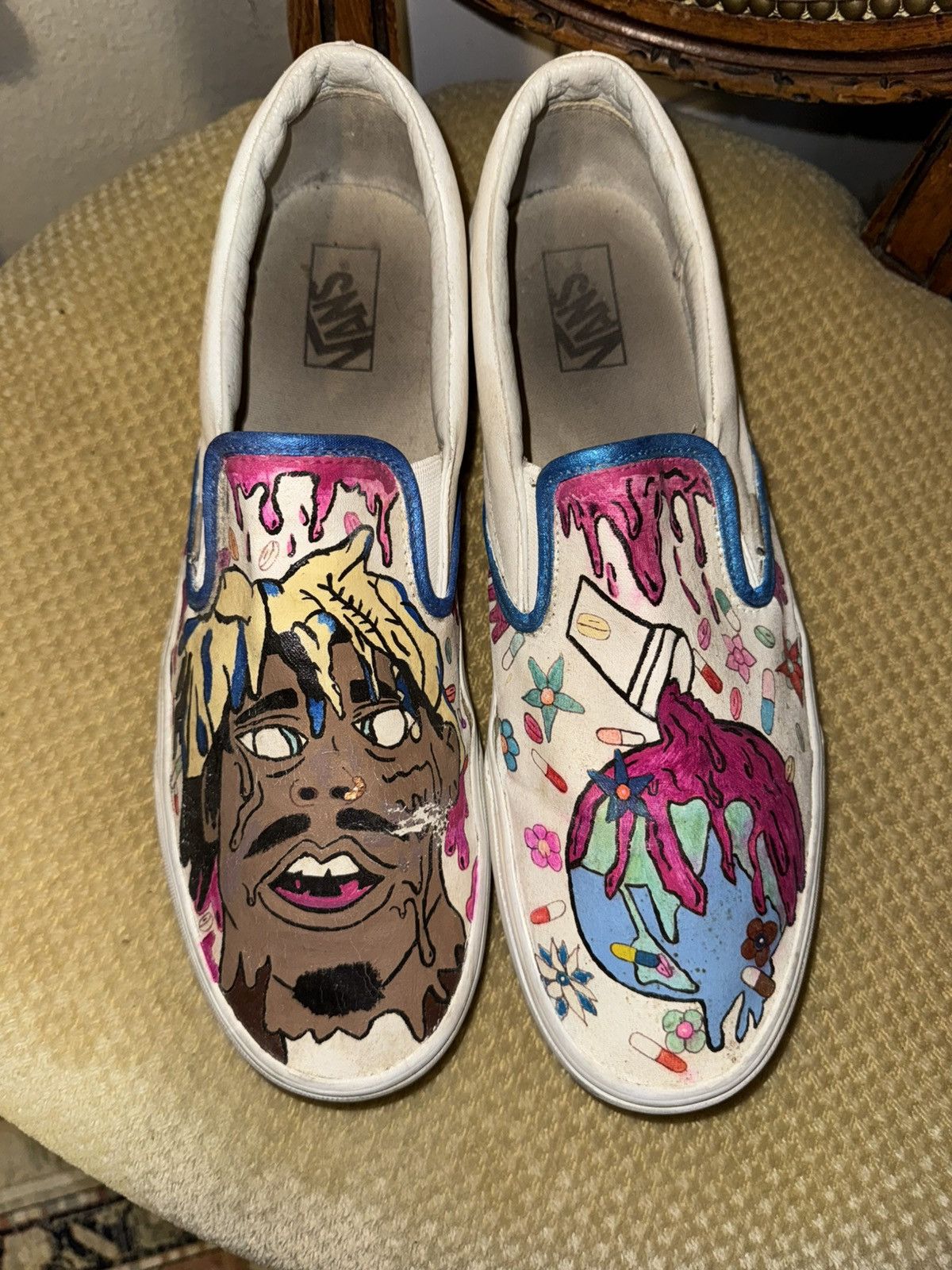 Vans Juice Wrld custom vans Size US 14 / EU 47 - 1 Thumbnail