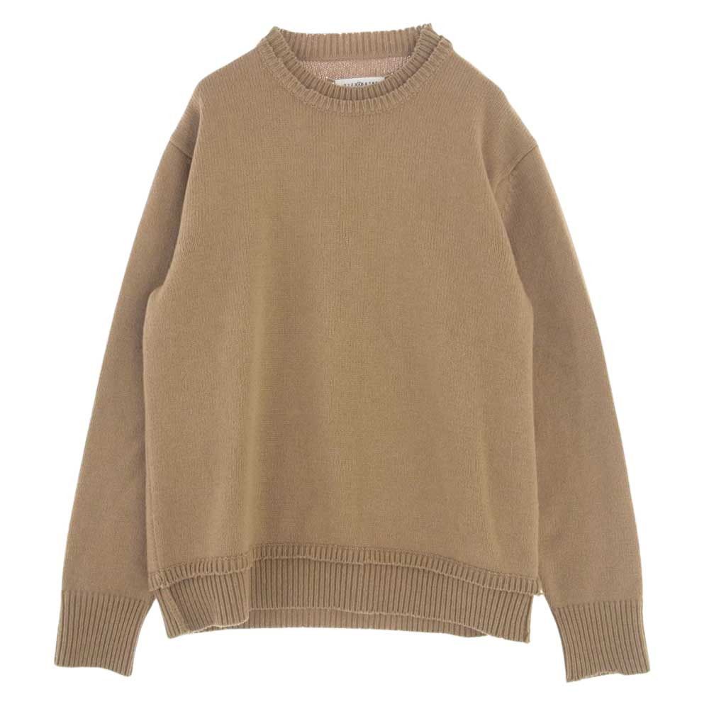 Maison Margiela 22AW Italian Elbow Patch Crew Neck Layered