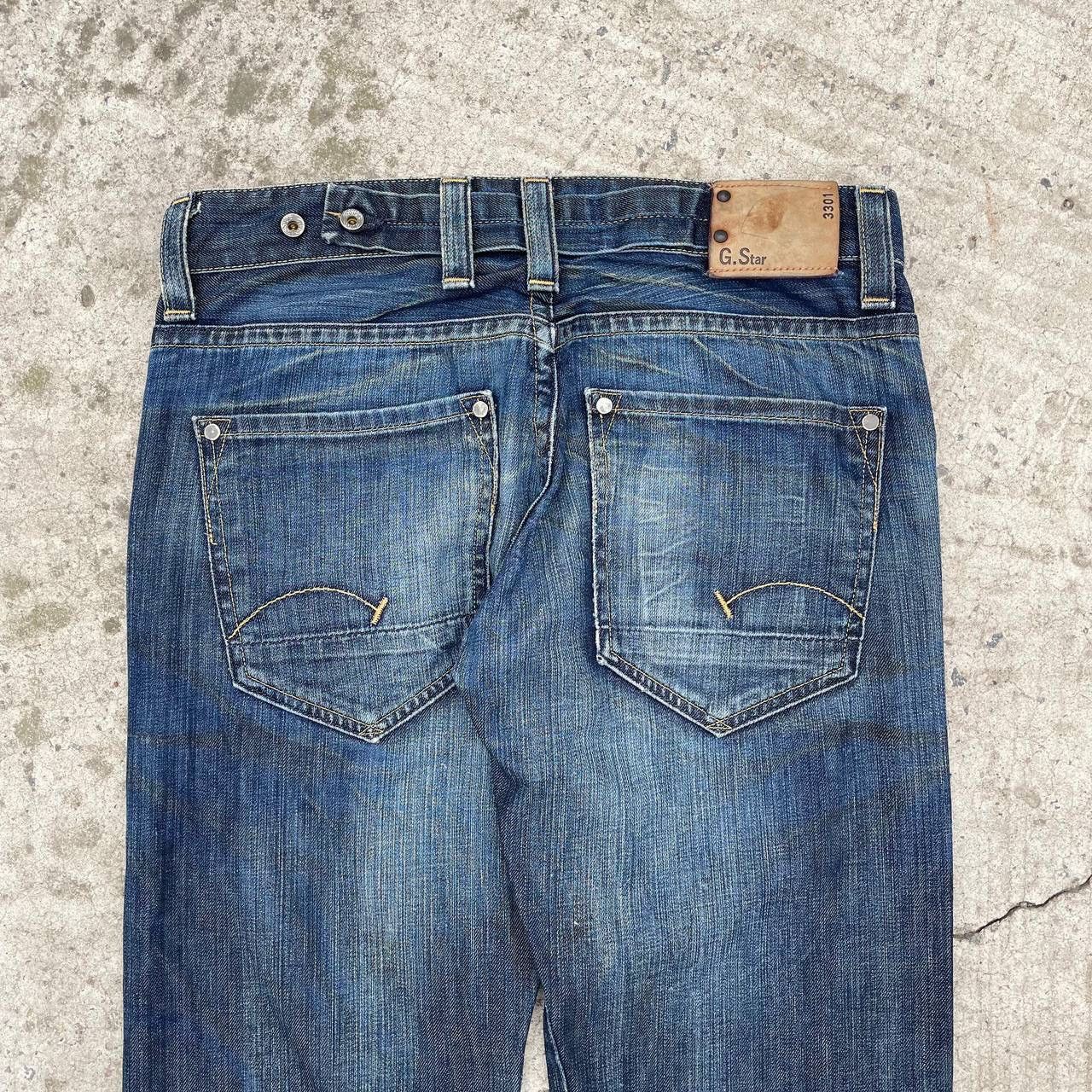 G-Star Vintage G-Star Raw 3301 Jeans Size W34xL32 Y2K 00s Size US 34 / EU 50 - 14 Thumbnail