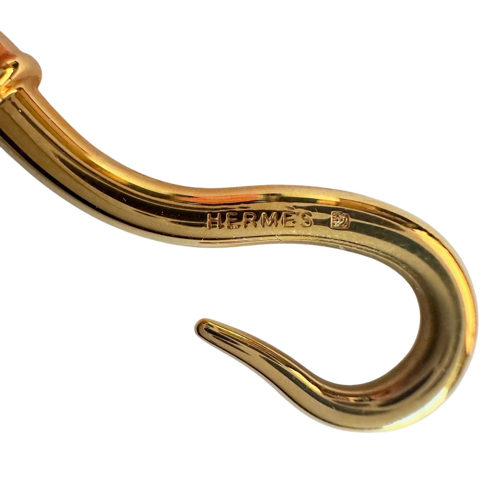 Hermes Hermès Jumbo Leather Hook Double Wrap Bangle Bracelet Choker Size ONE SIZE - 3 Thumbnail