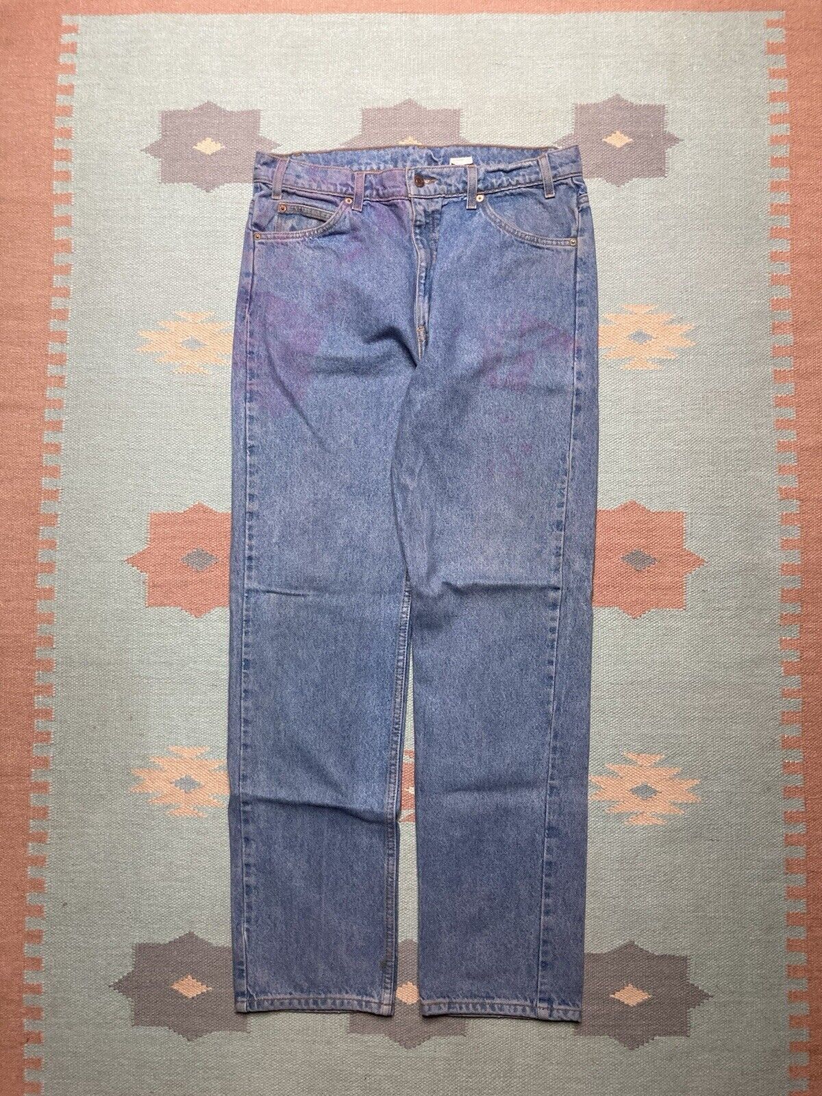Levi's × Vintage Levi’s 505 jeans orange tab straight leg regular fit 35x33 Size US 35 - 7 Thumbnail