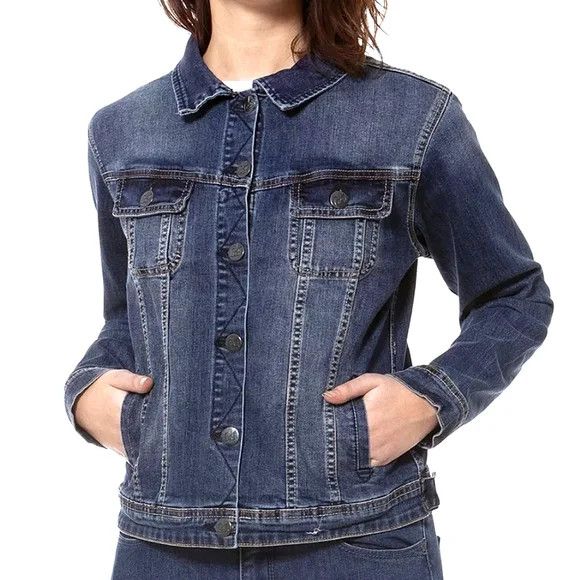 Vacation Lola Jeans Gabriella Classic Denim Jacket Fall Gift Spring Size XS / US 0-2 / IT 36-38 - 1 Thumbnail